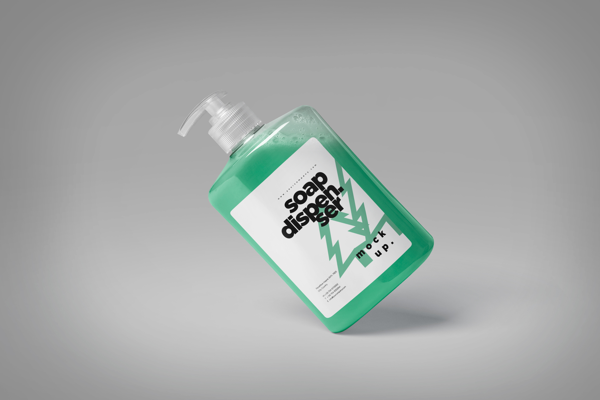 Hand Wash Bottle Mockup Clean & Minimalist Design