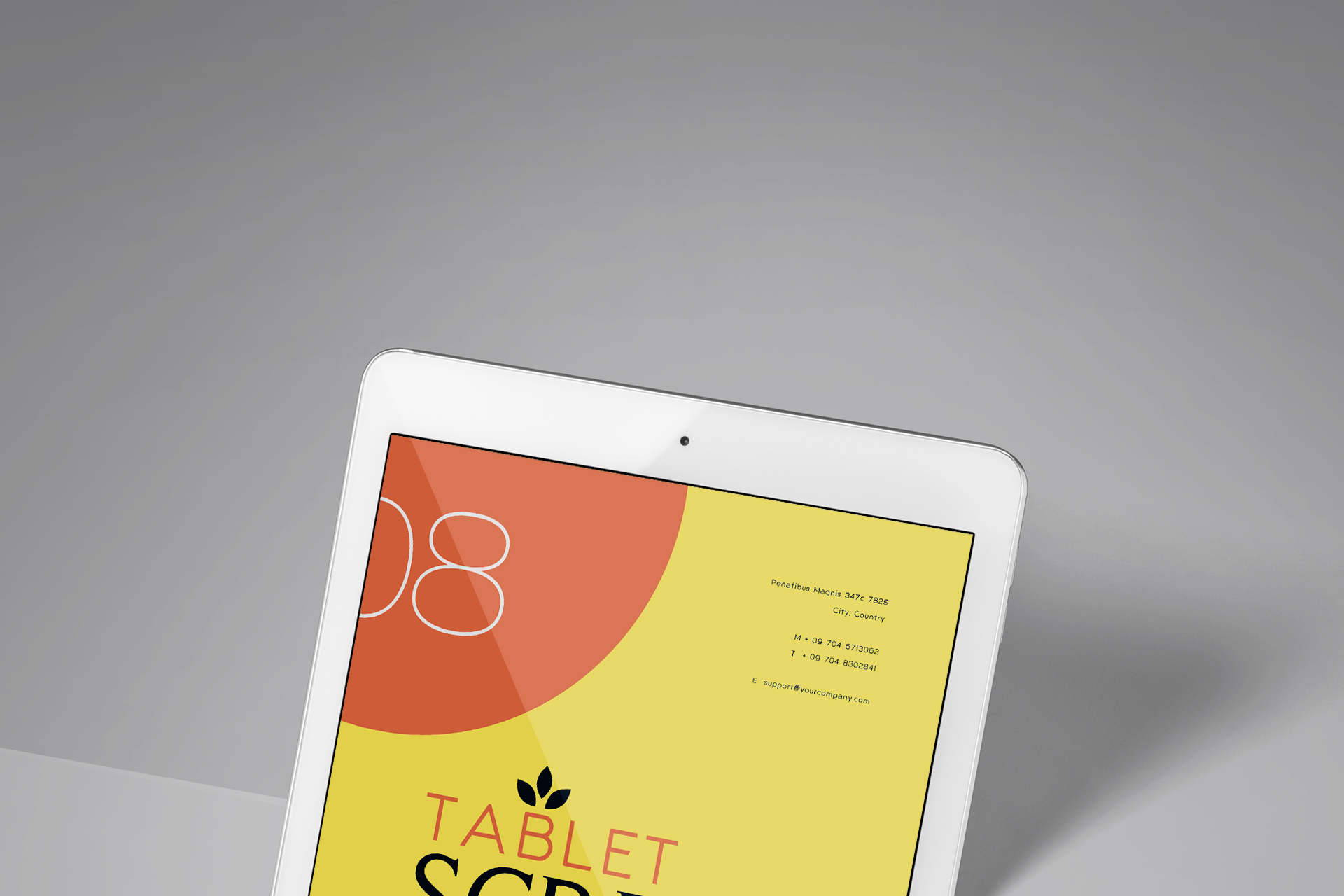 app design tablet mockup