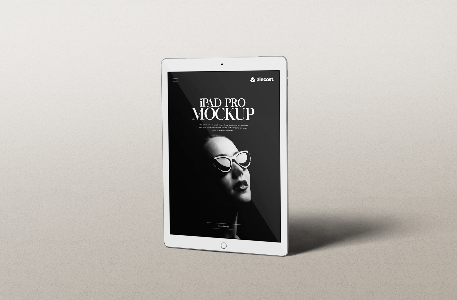 iPad Pro Mockup Angled Perspective
