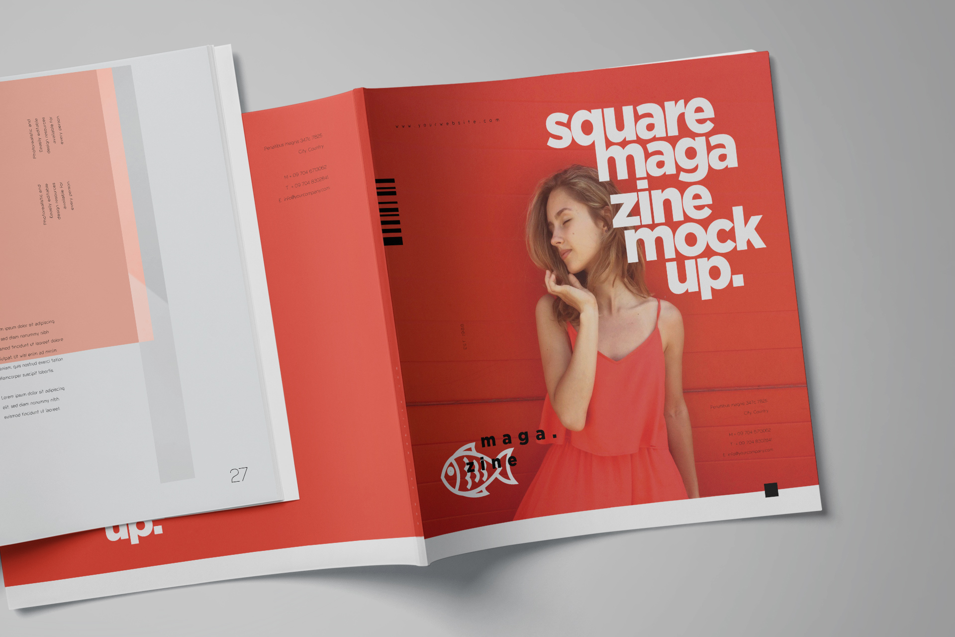A4 magazine mockup