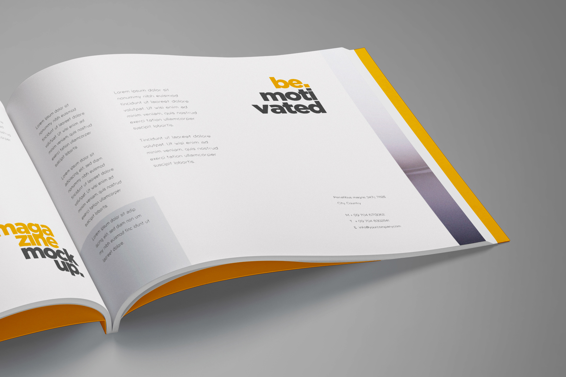 A4 magazine mockup