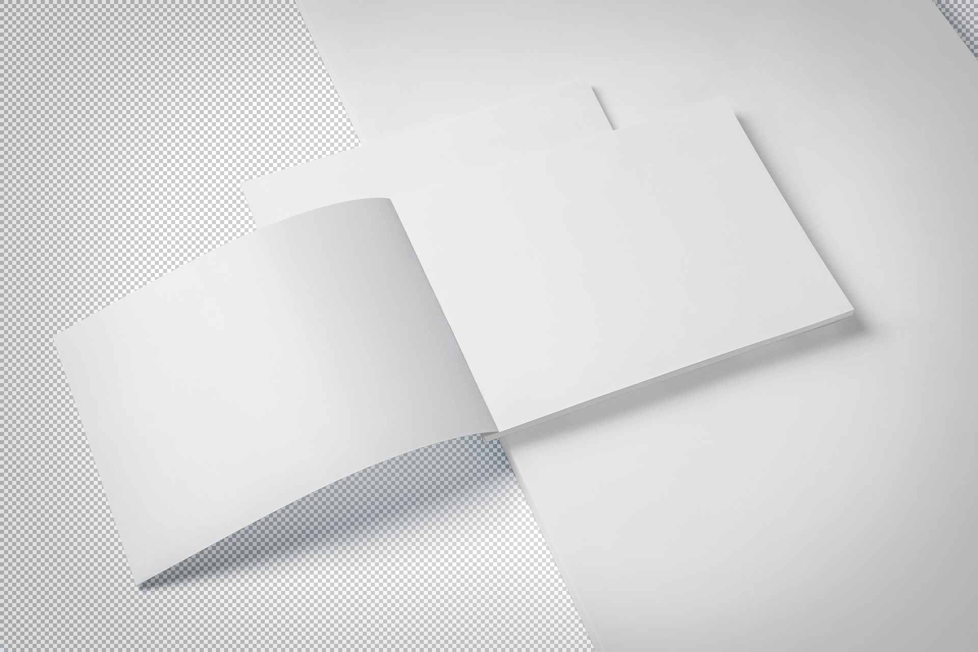a4 landscape magazine mockup
