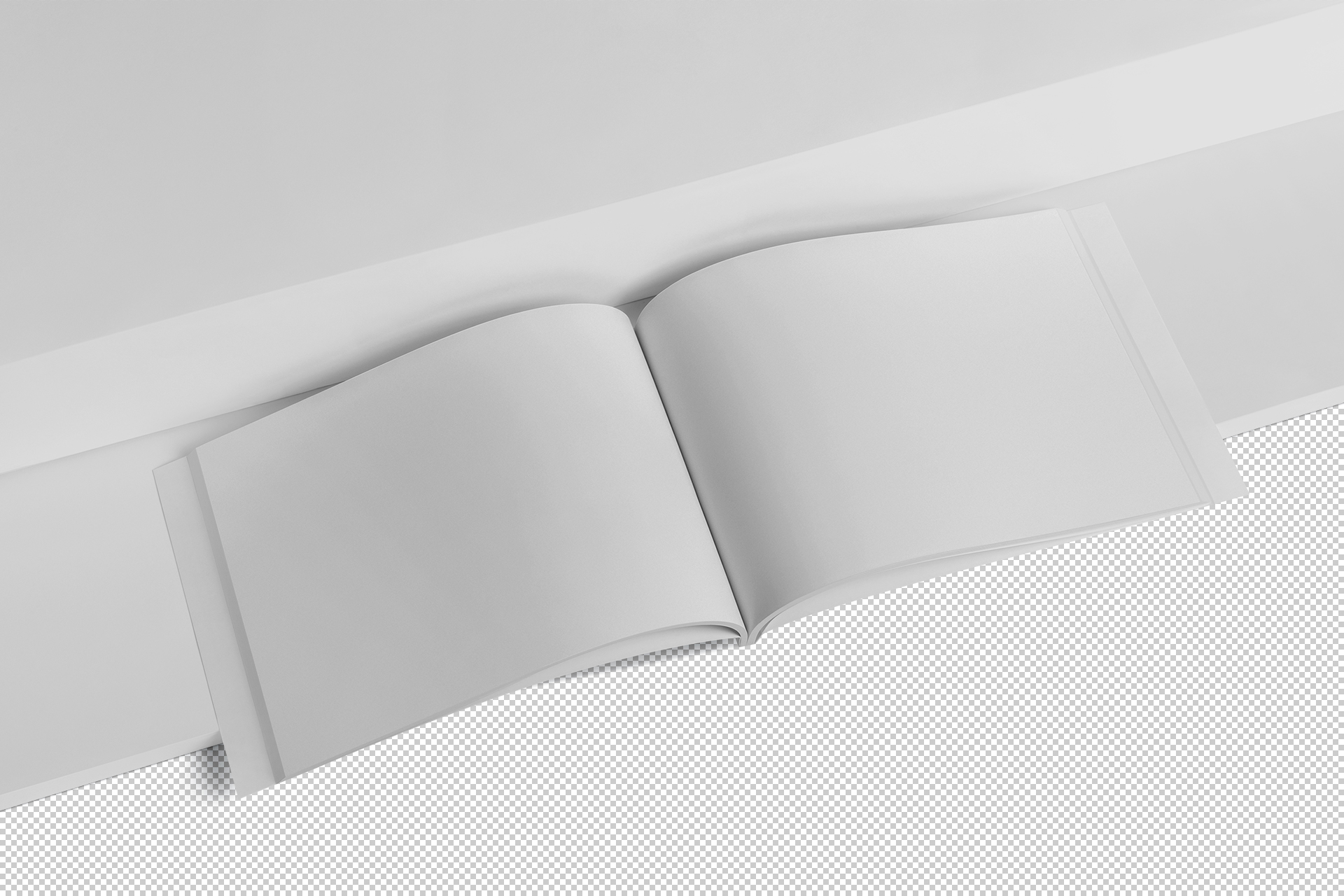 book layout mock-up