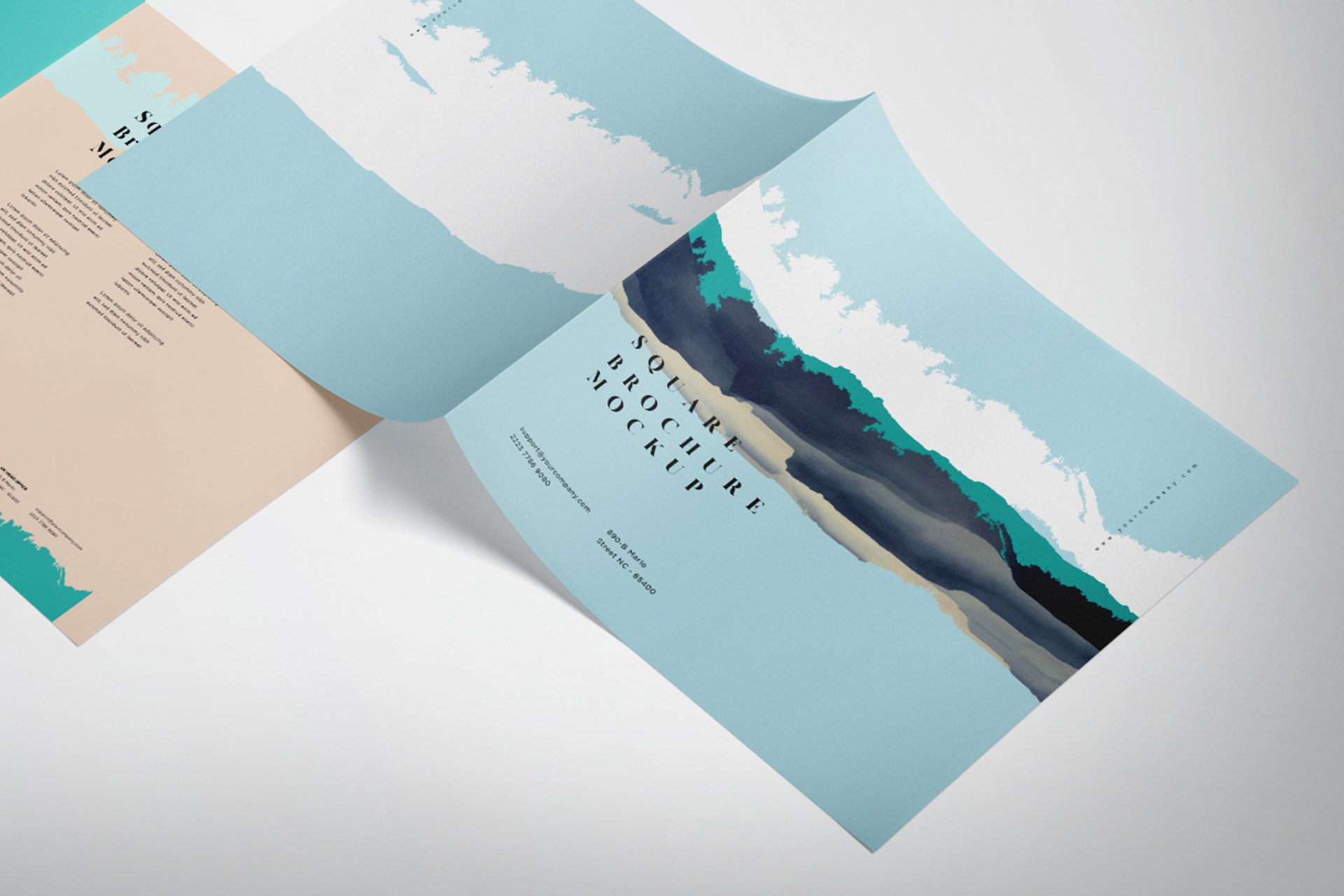 A4 bi-fold mockup