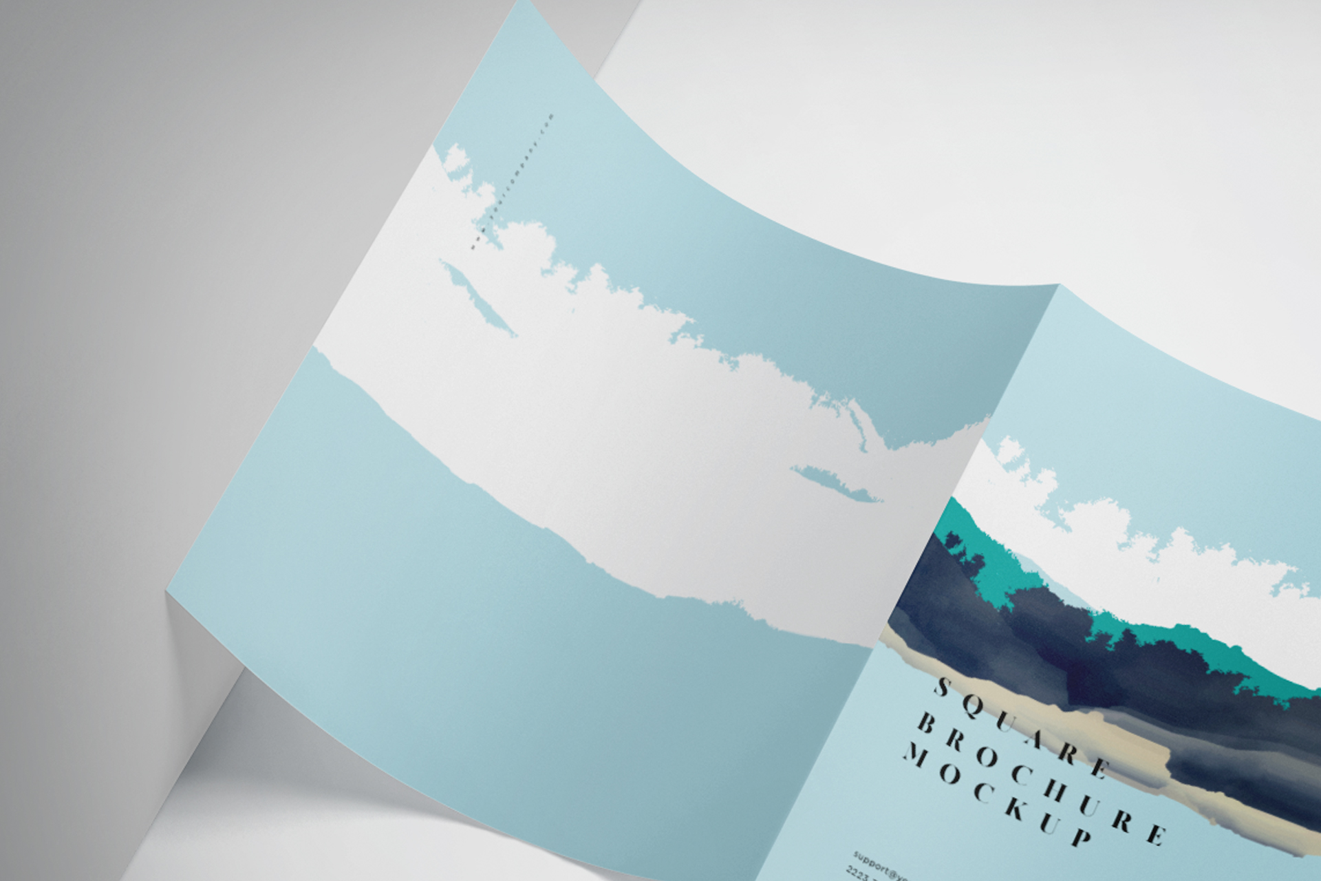 advertising brochure mockup