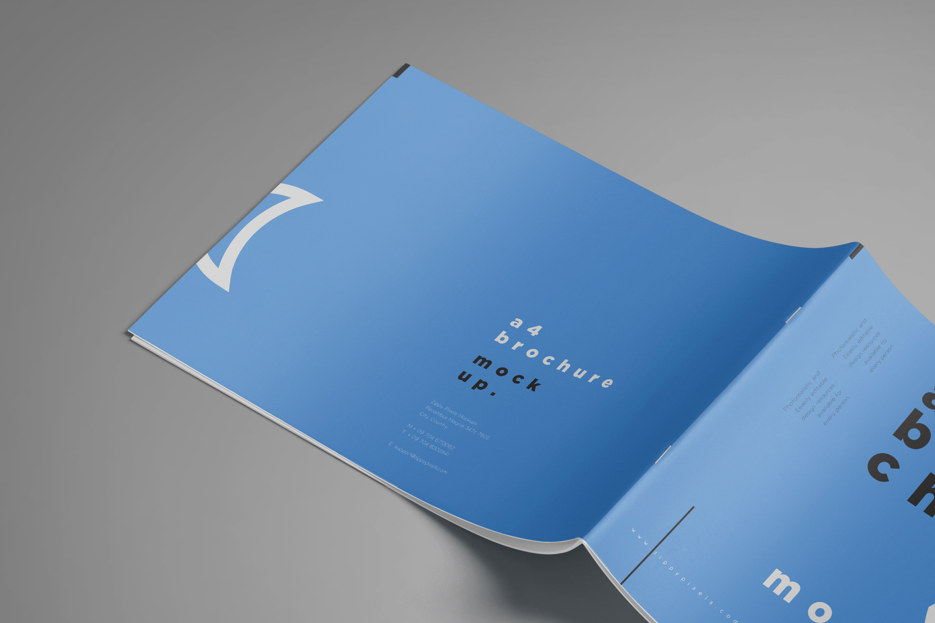 A4 brochure mockup