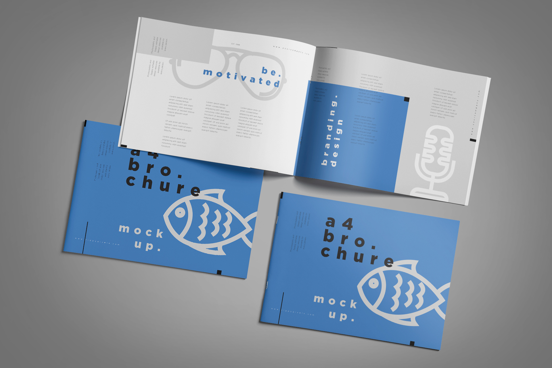 A4 brochure mockup