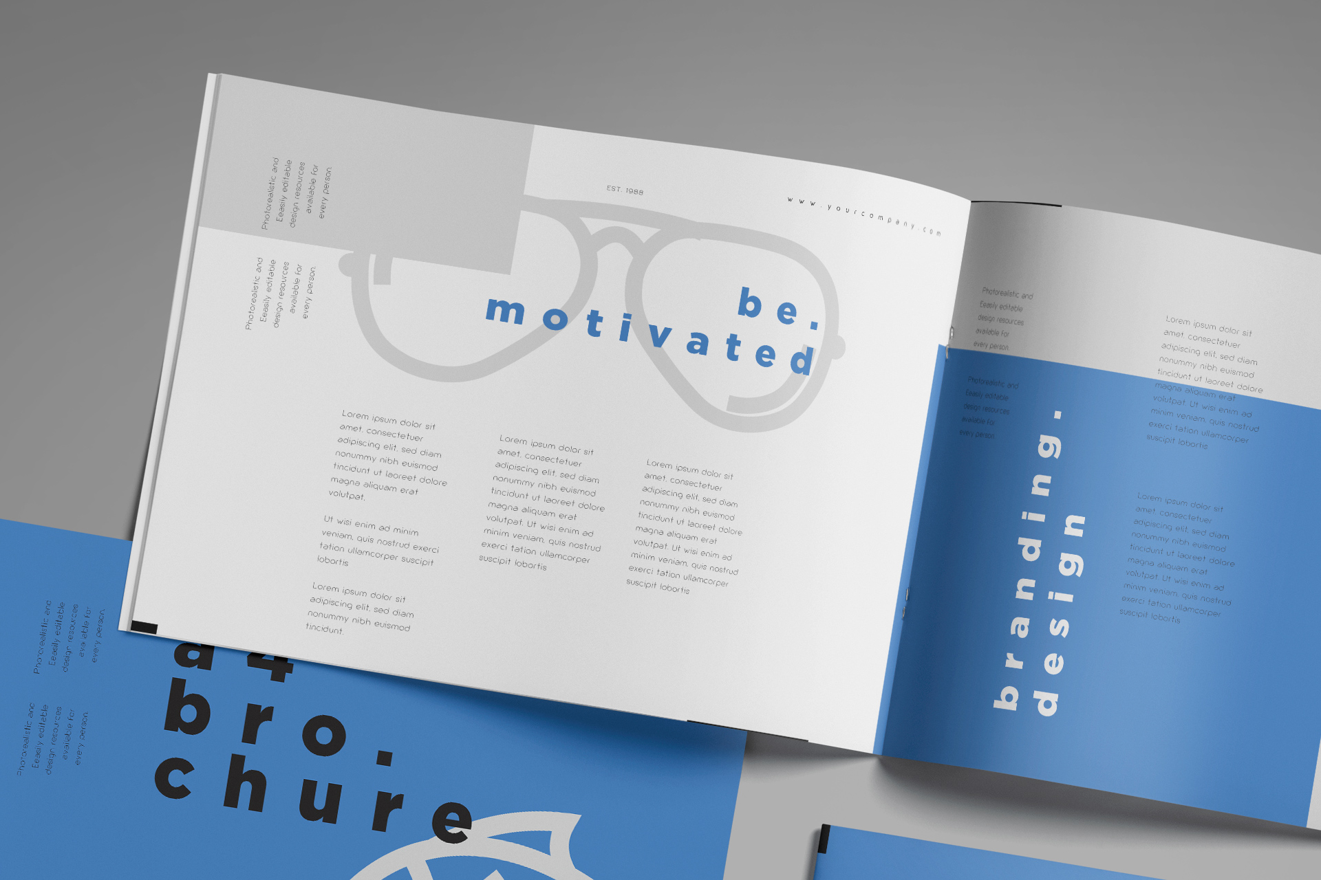 A4 brochure mockup