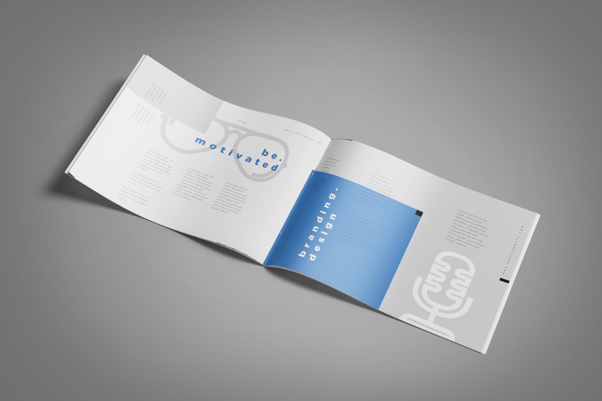 A4 brochure mockup