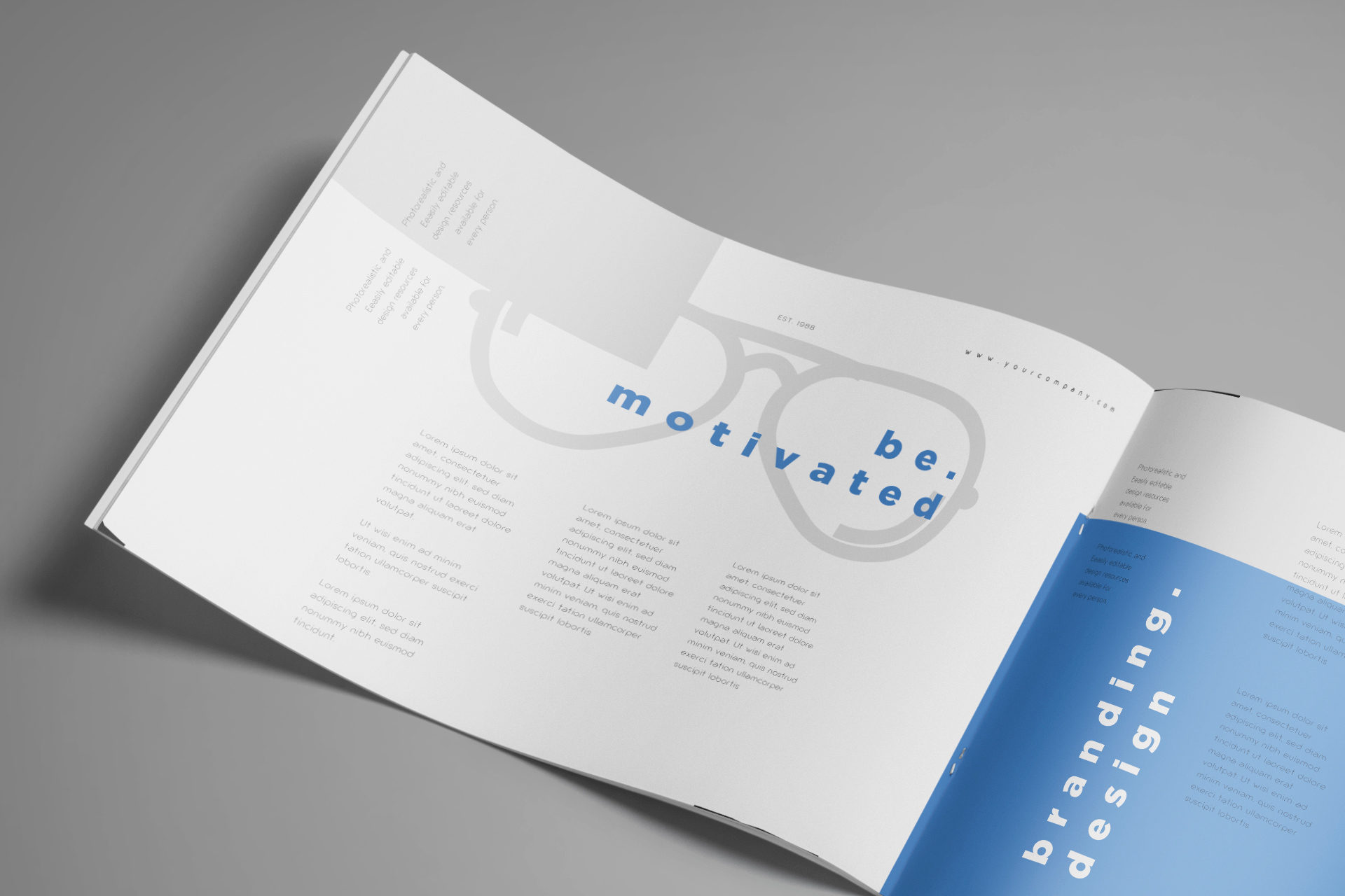 A4 brochure mockup