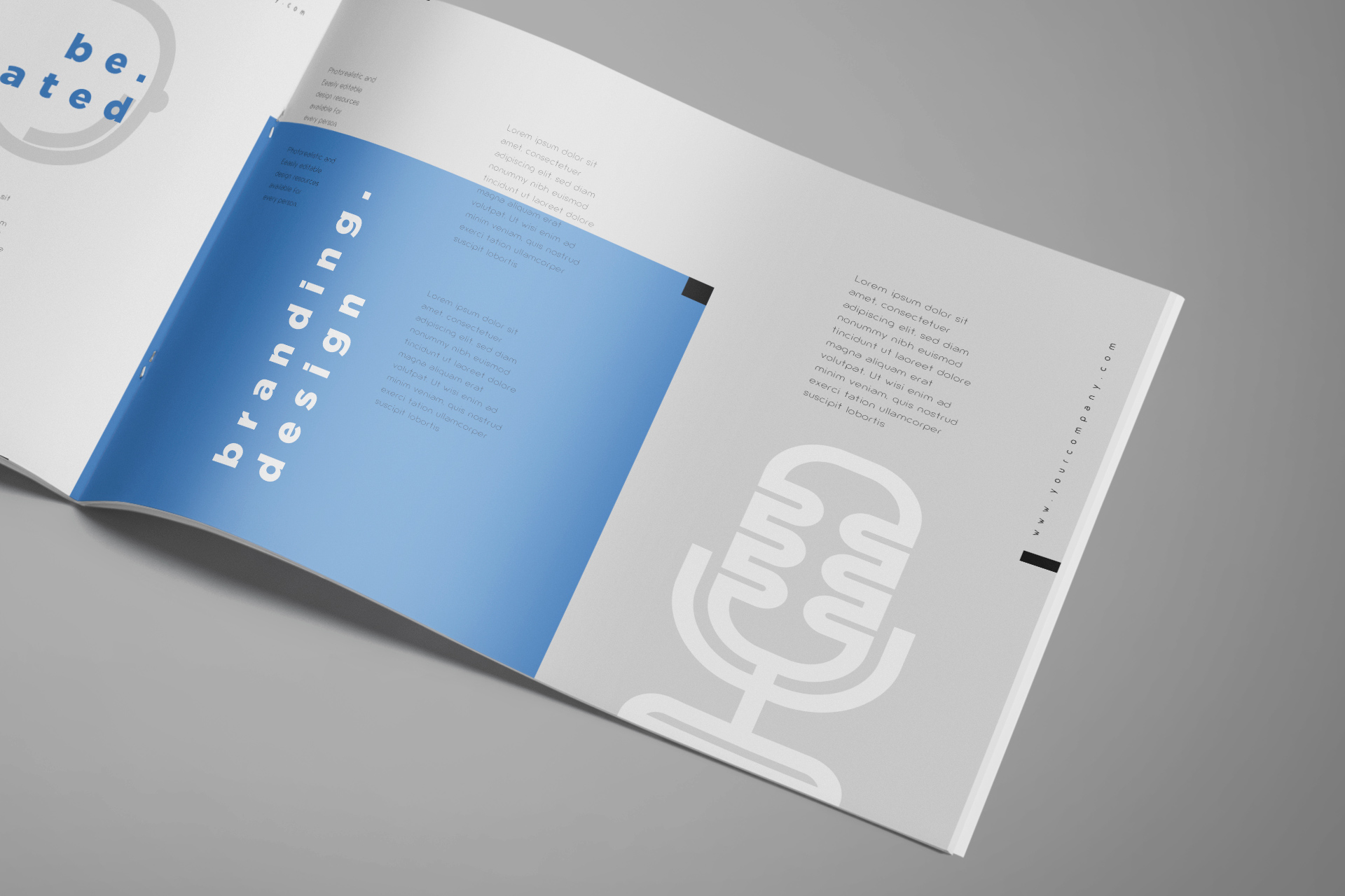 A4 brochure mockup
