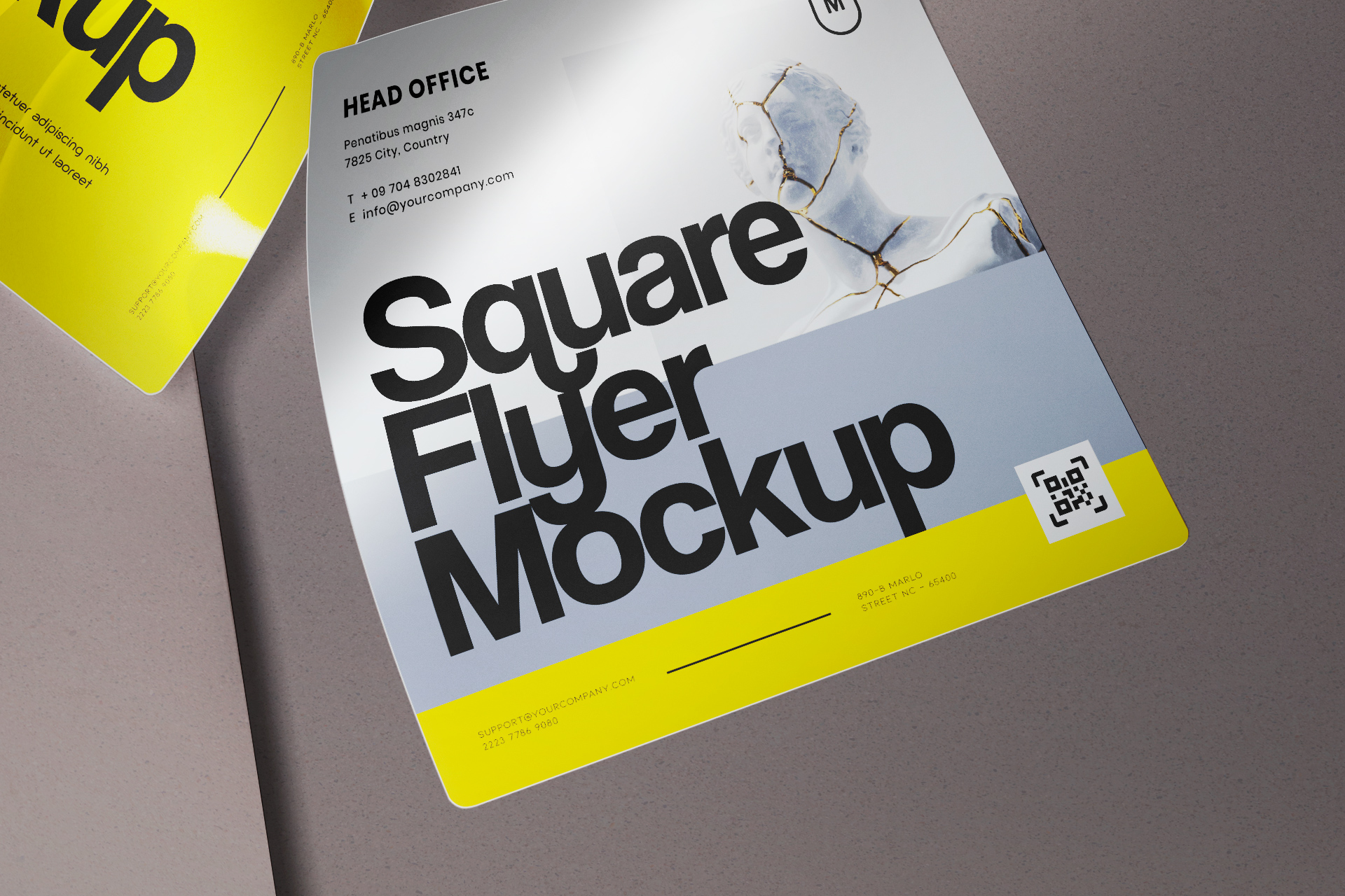 advertising flyer mockup