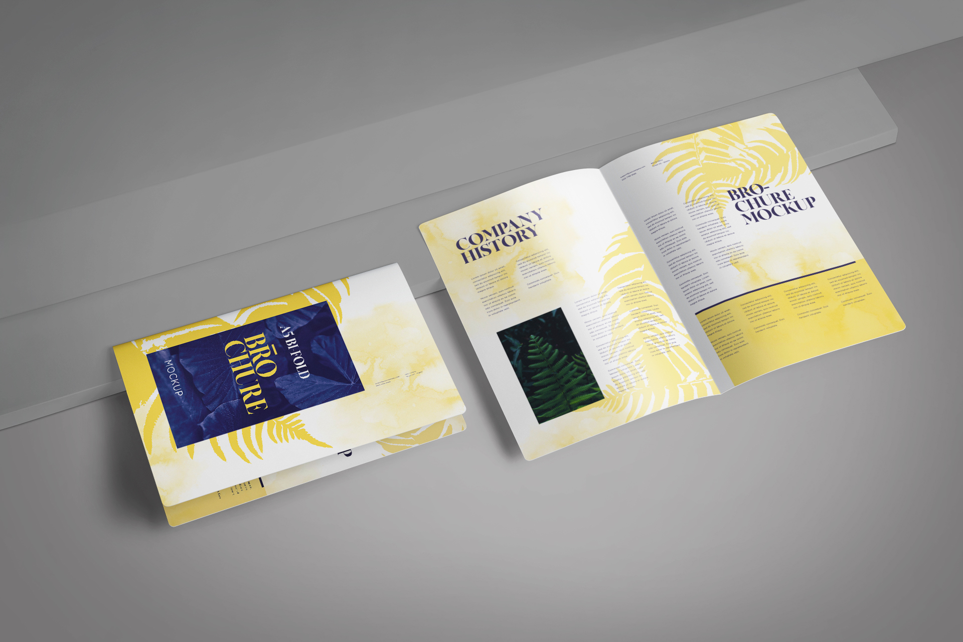 A5 brochure mockup