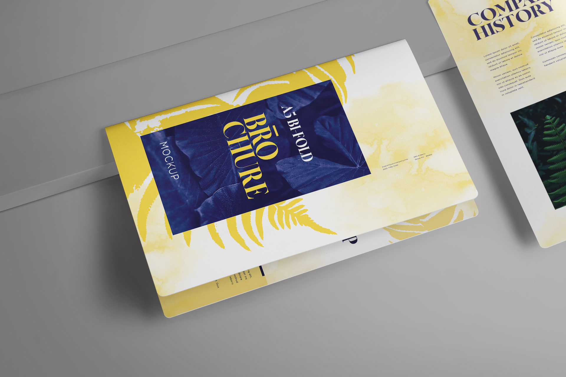 A5 brochure mockup