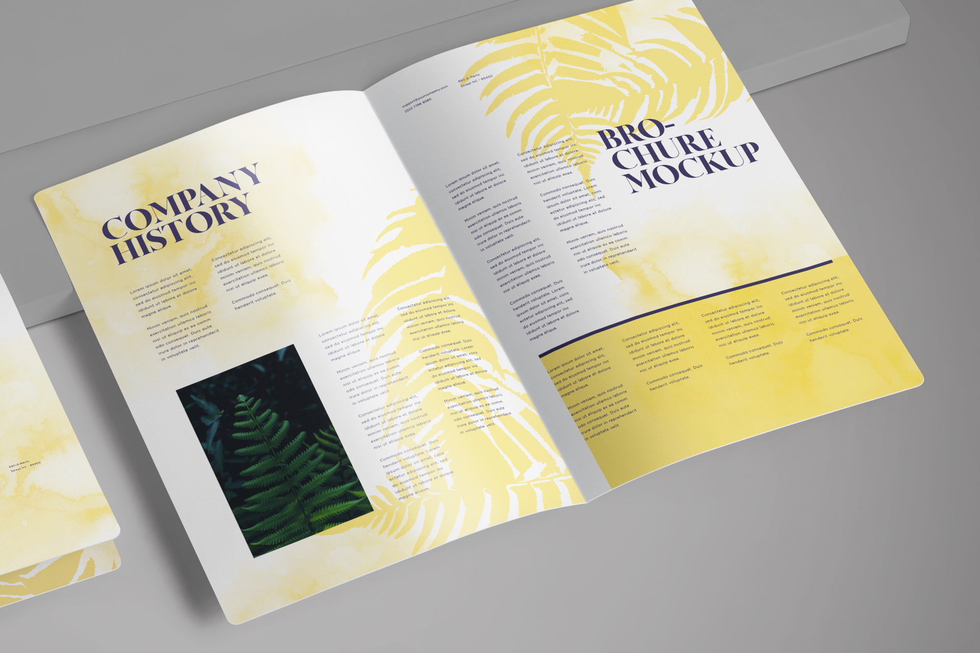 A5 brochure mockup