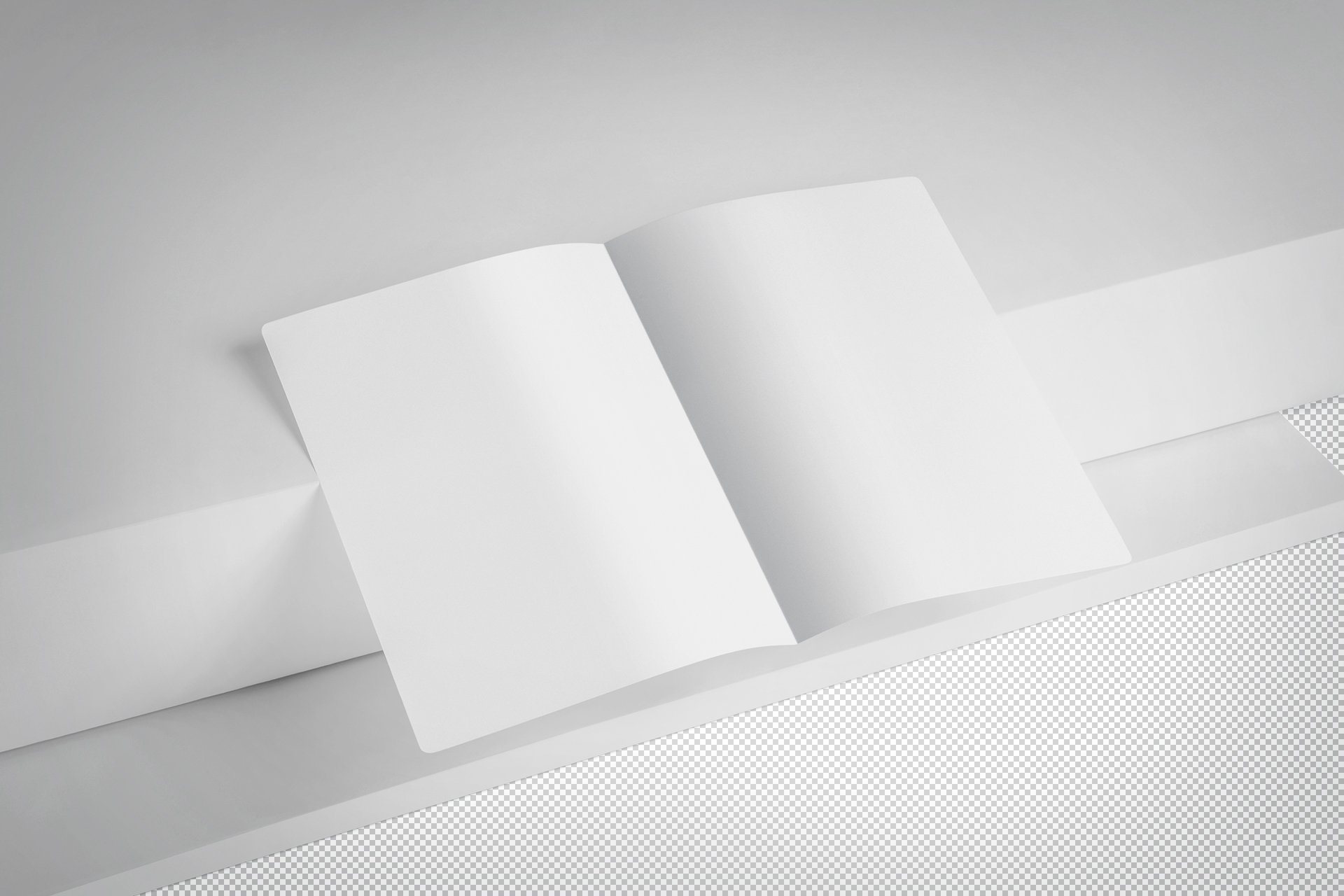 A5 open brochure mockup