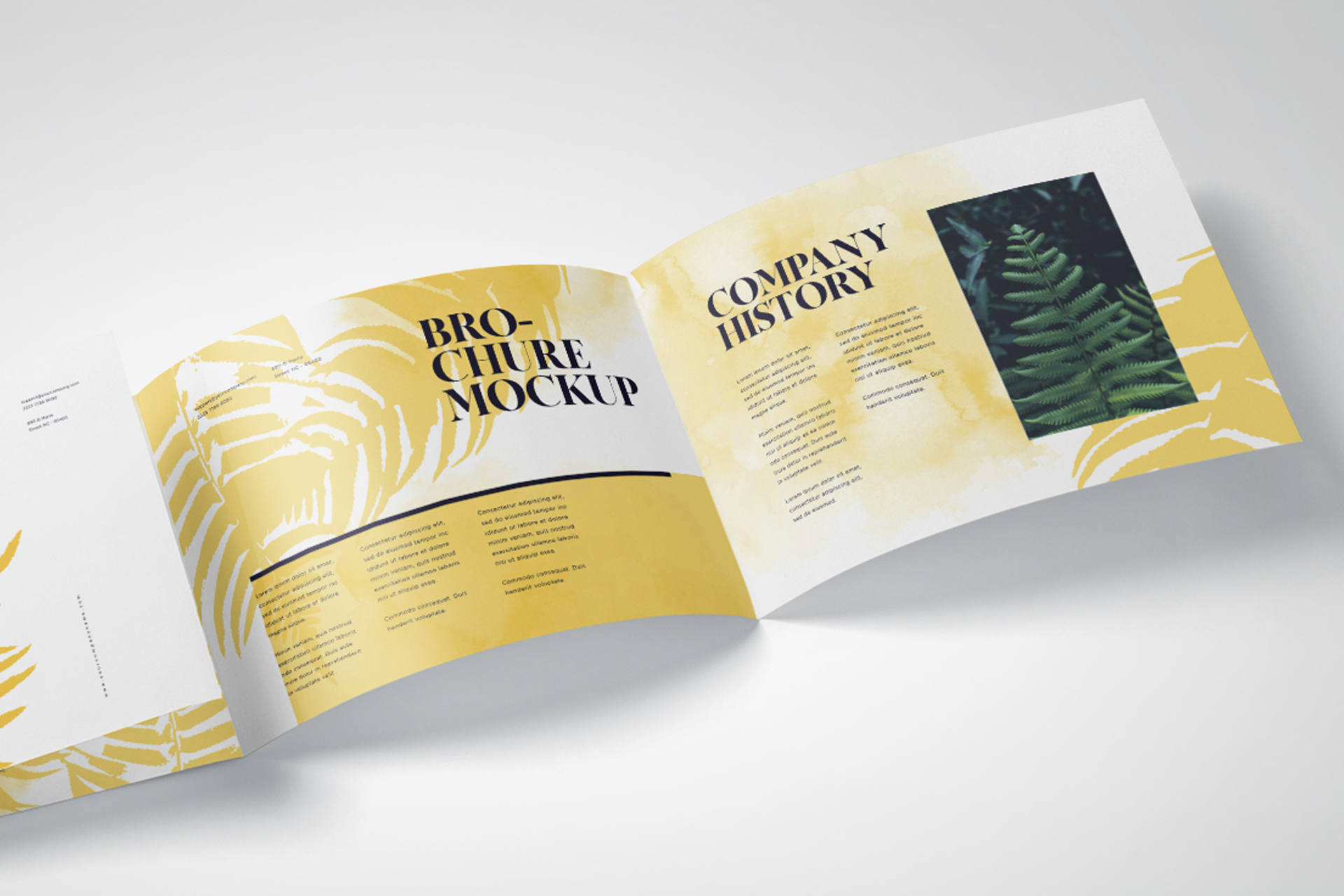 A4 brochure mockup