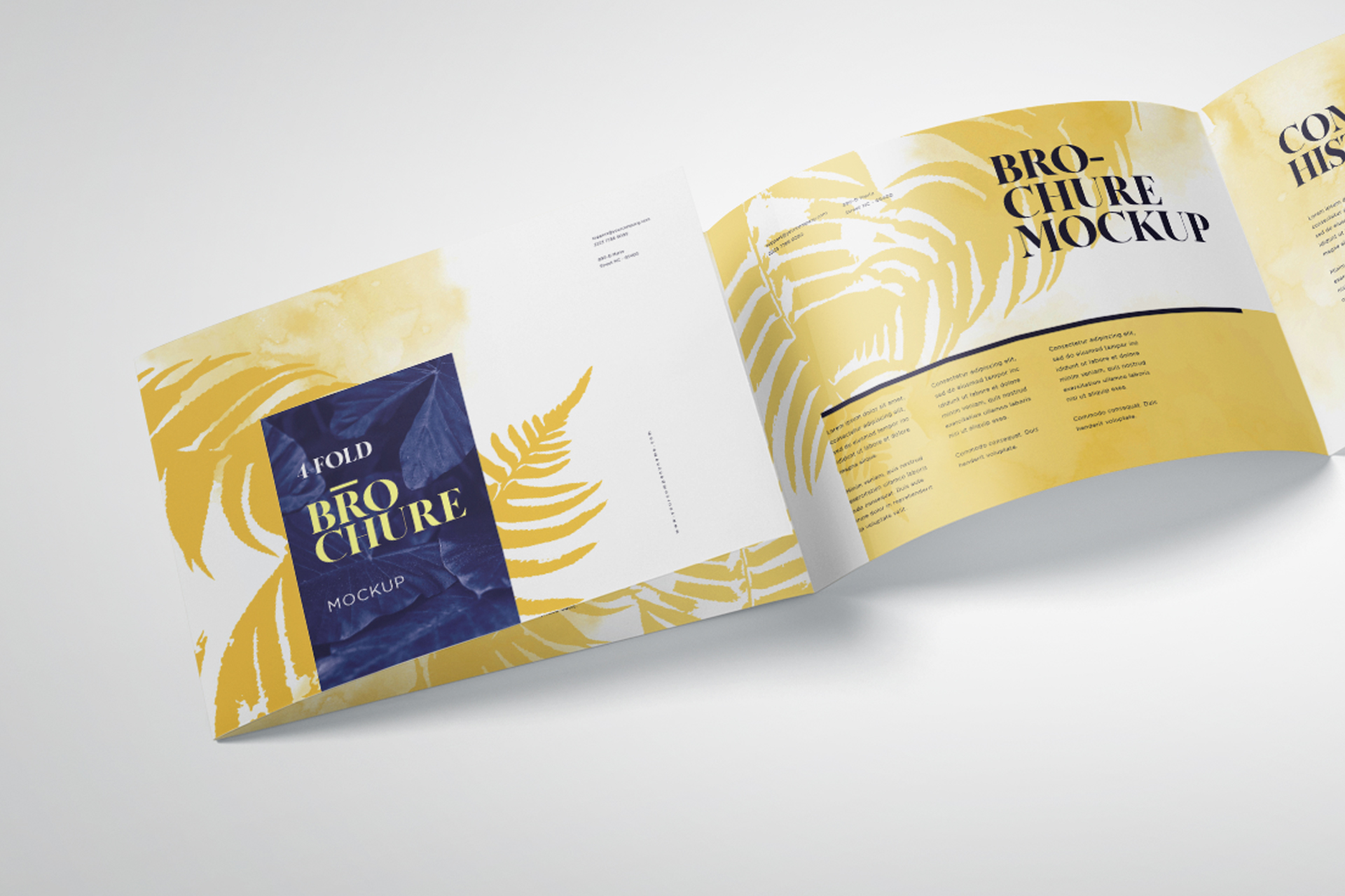 A4 brochure mockup