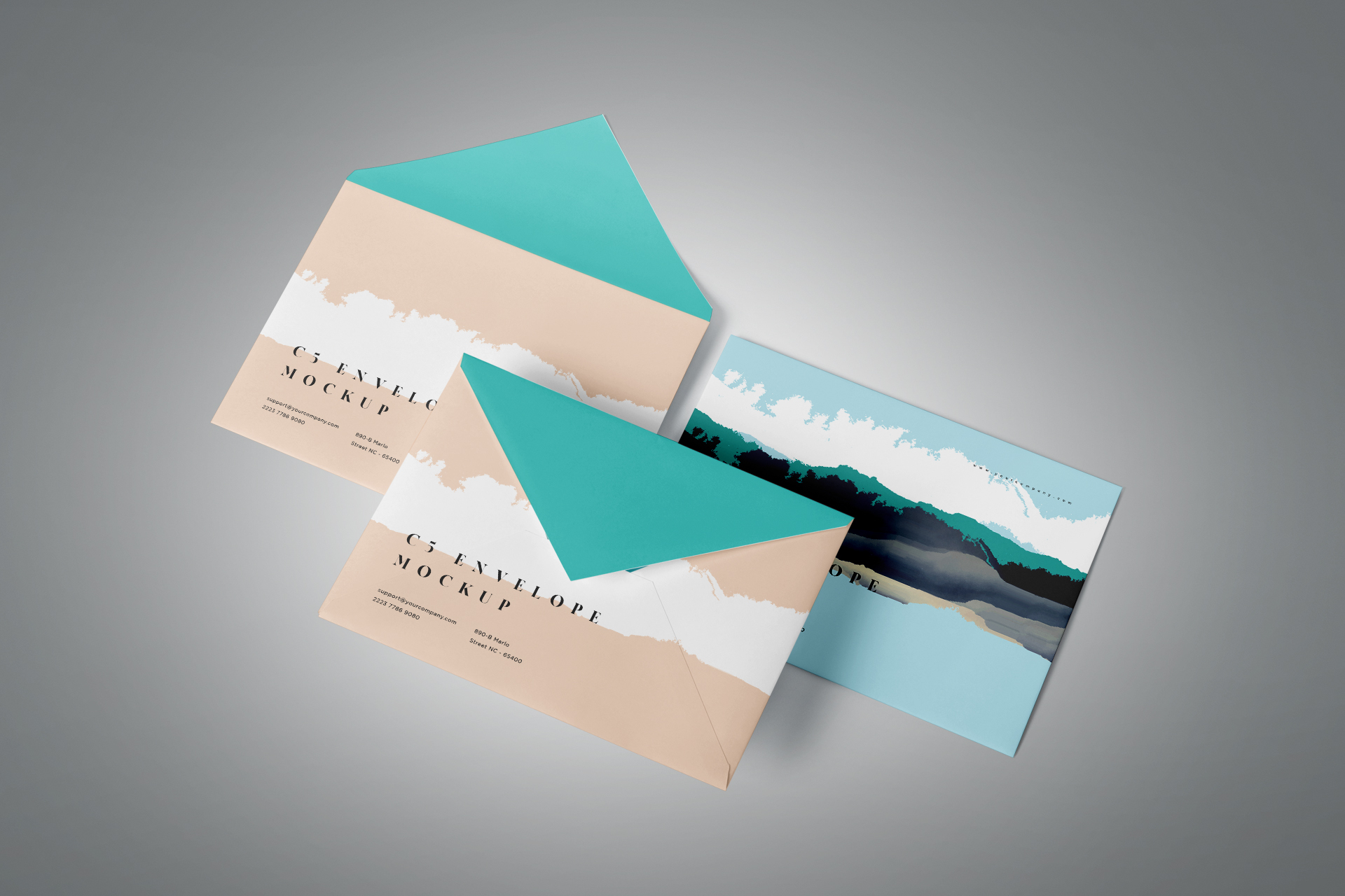 Modern Envelope Mockup for Business Identity