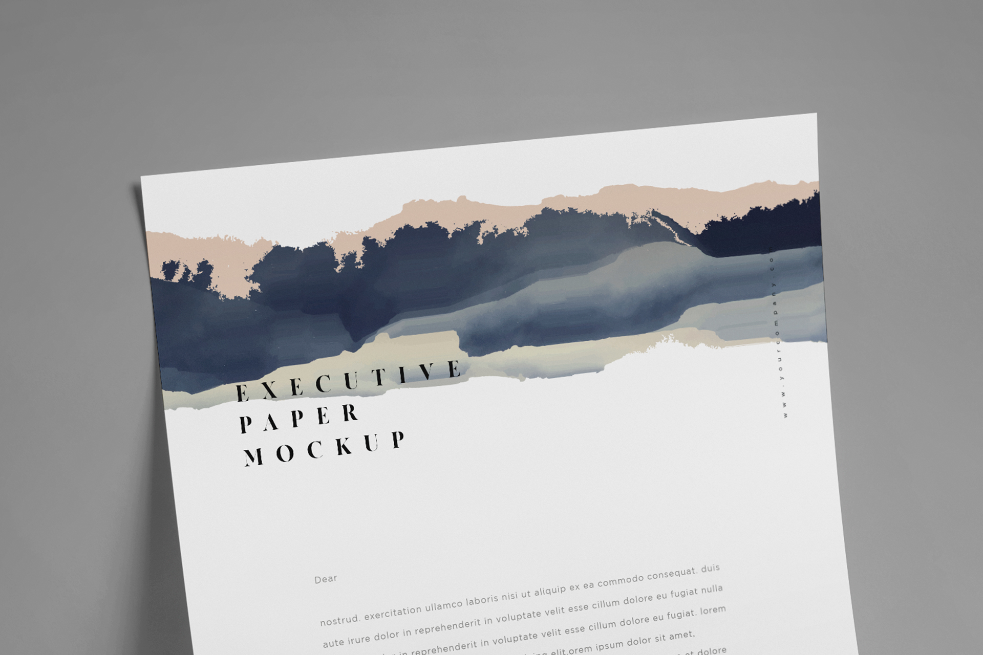 A4 paper mockup