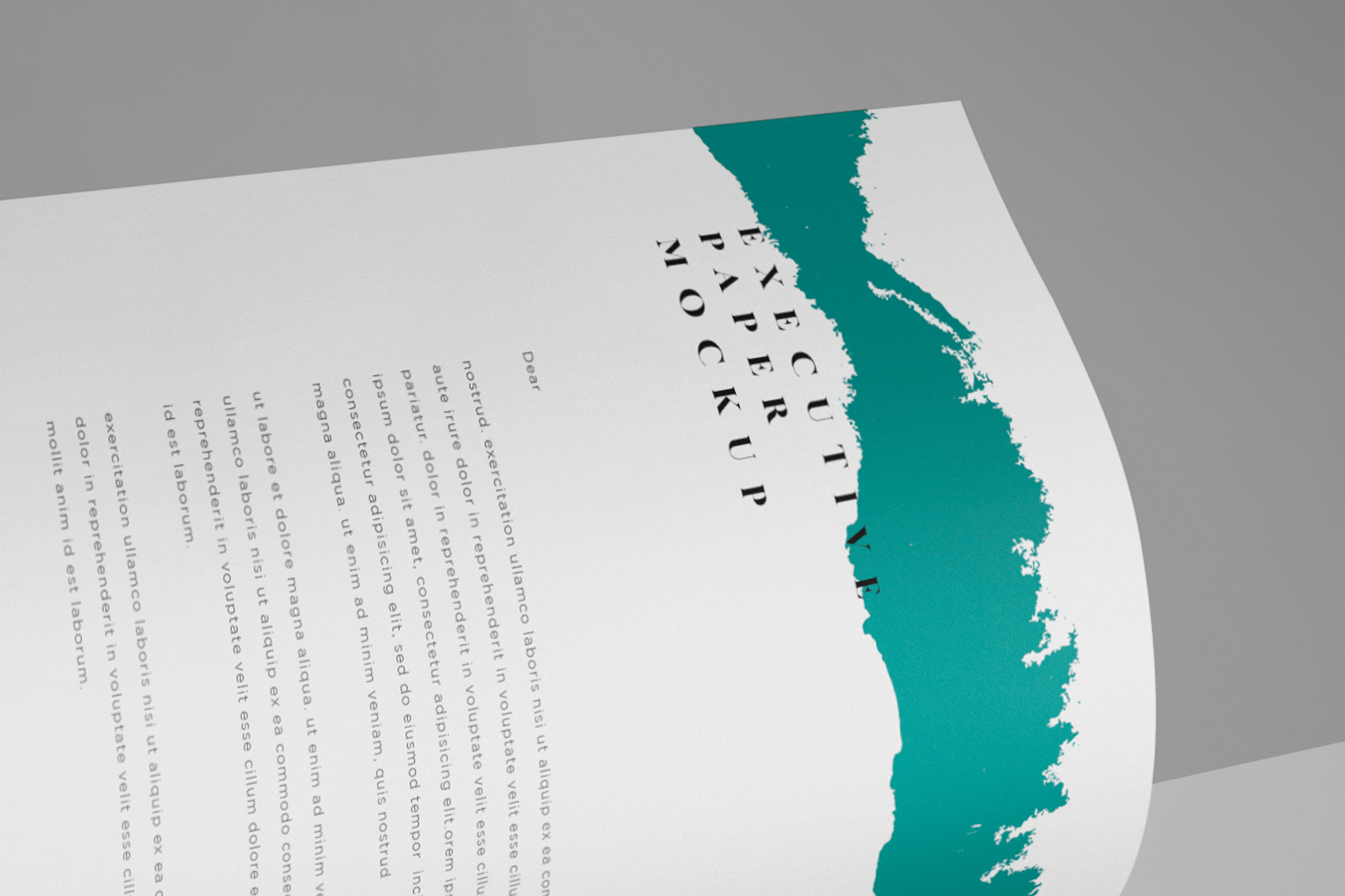 A4 letter mockup