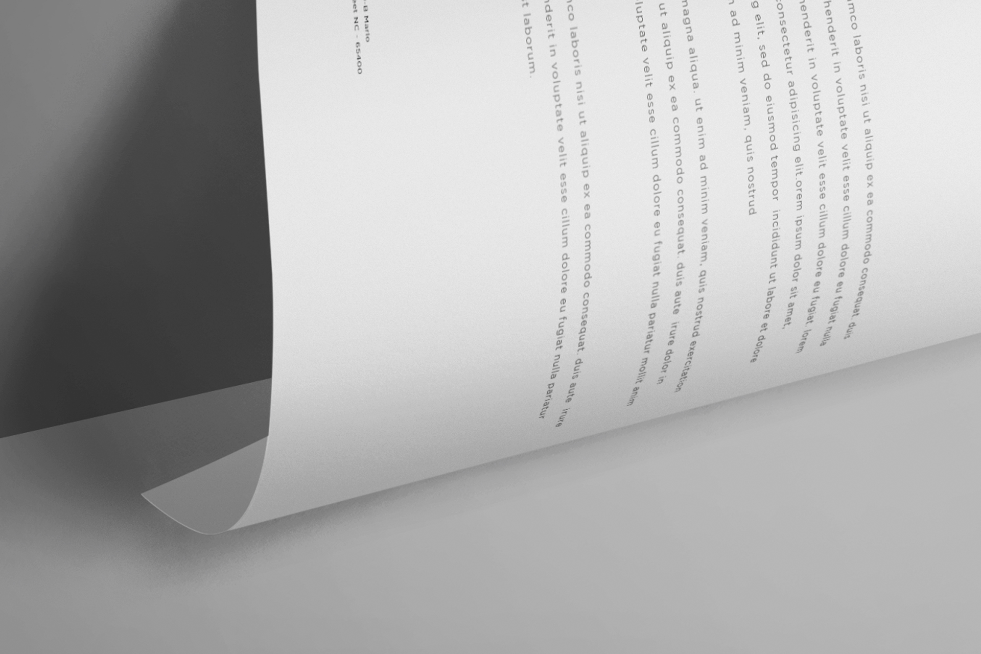 A4 letter mockup