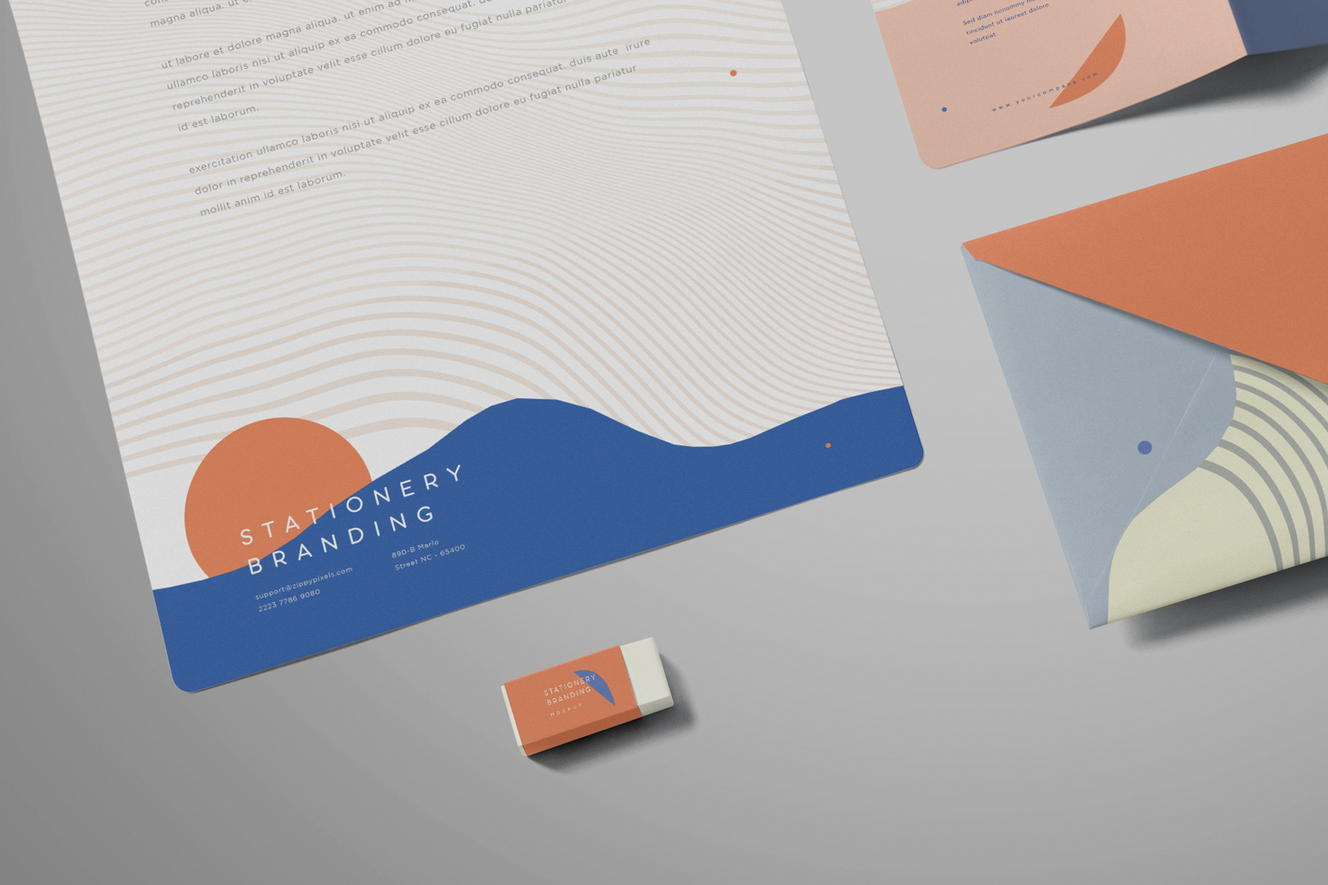 branding materials mock-up