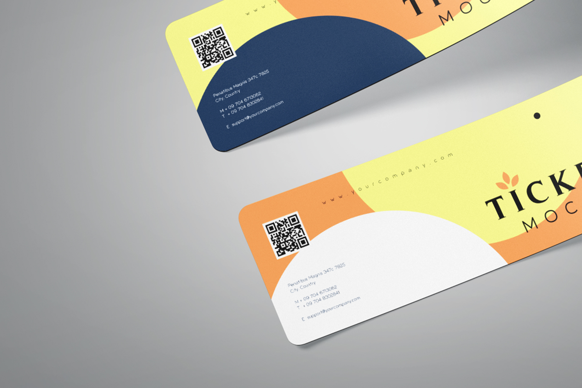admission ticket mockup