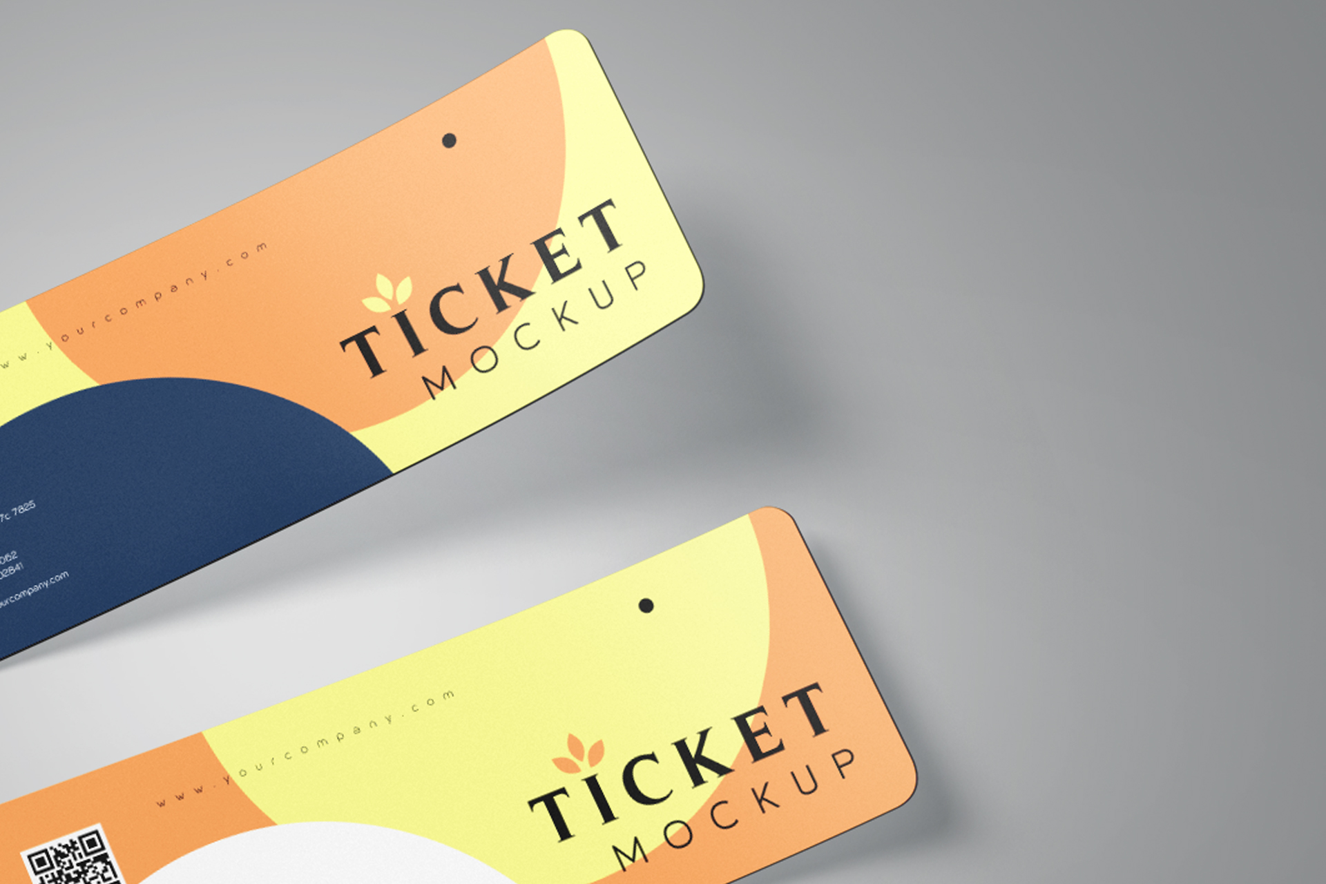 admission ticket mockup