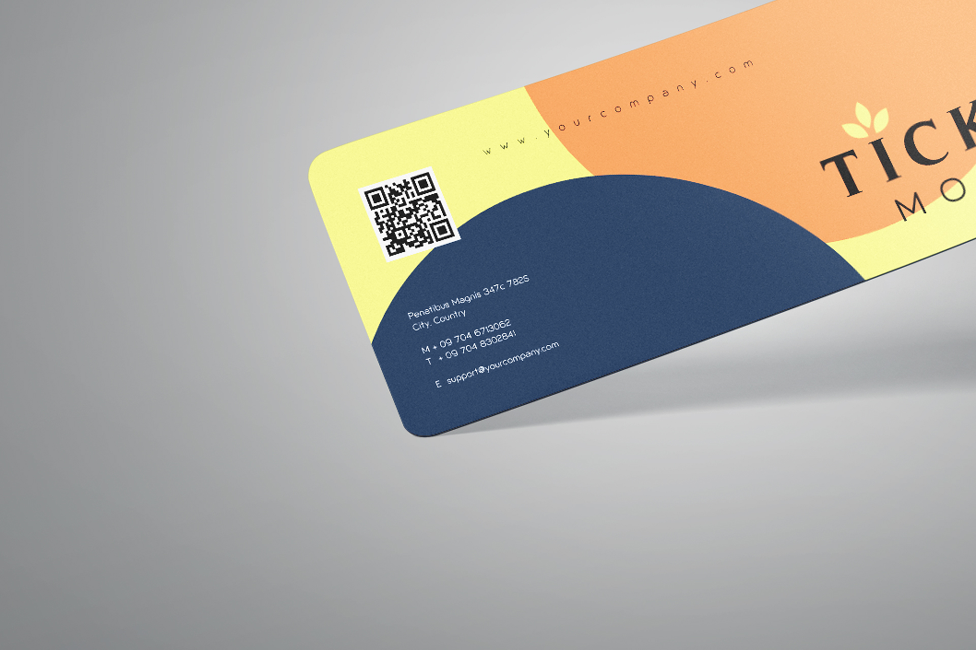 admission ticket mockup
