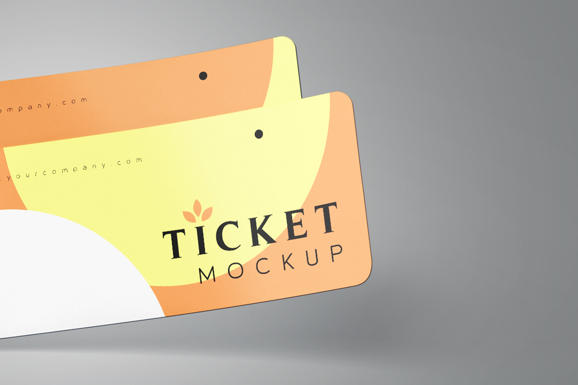 admission ticket mockup
