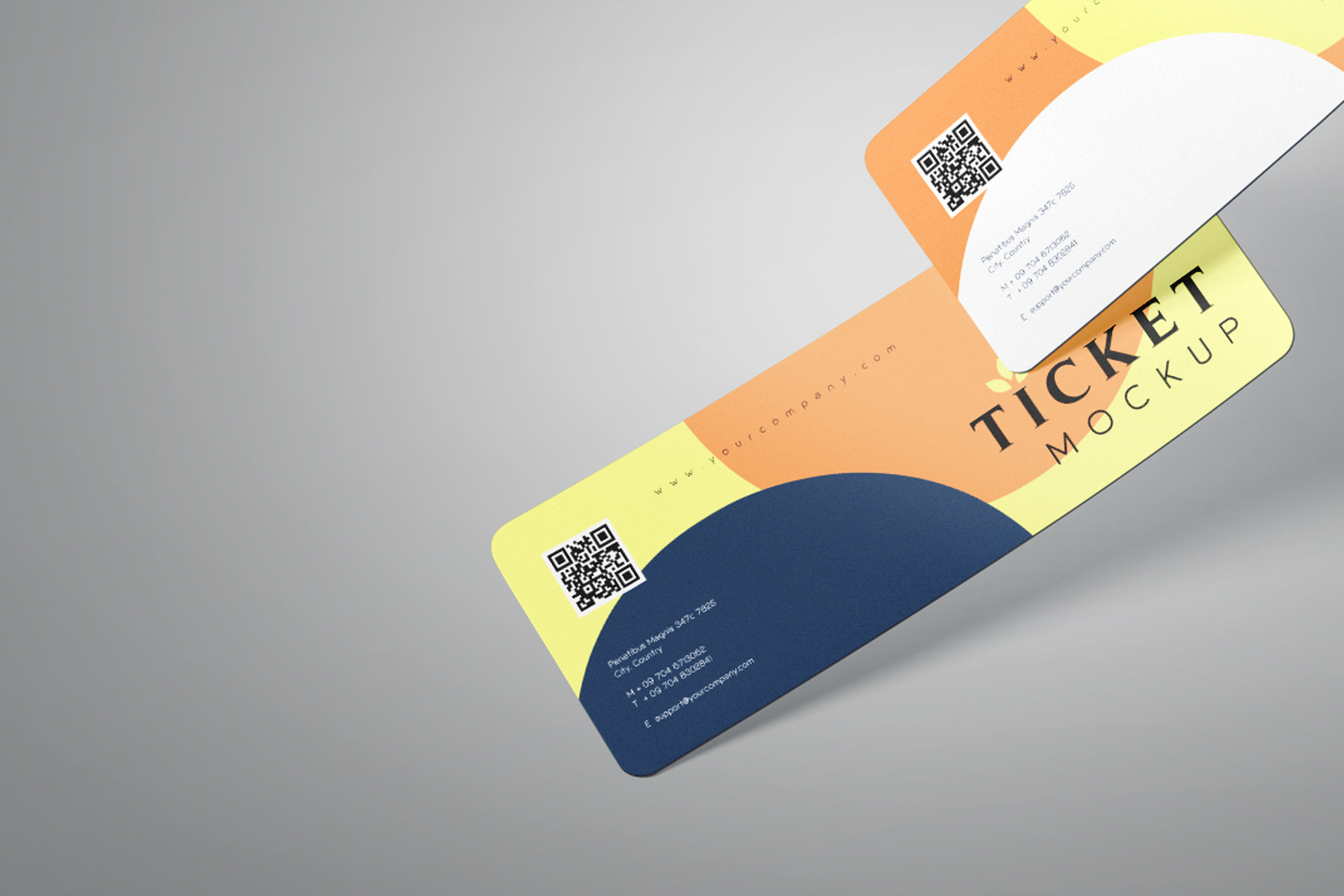 admission ticket mockup