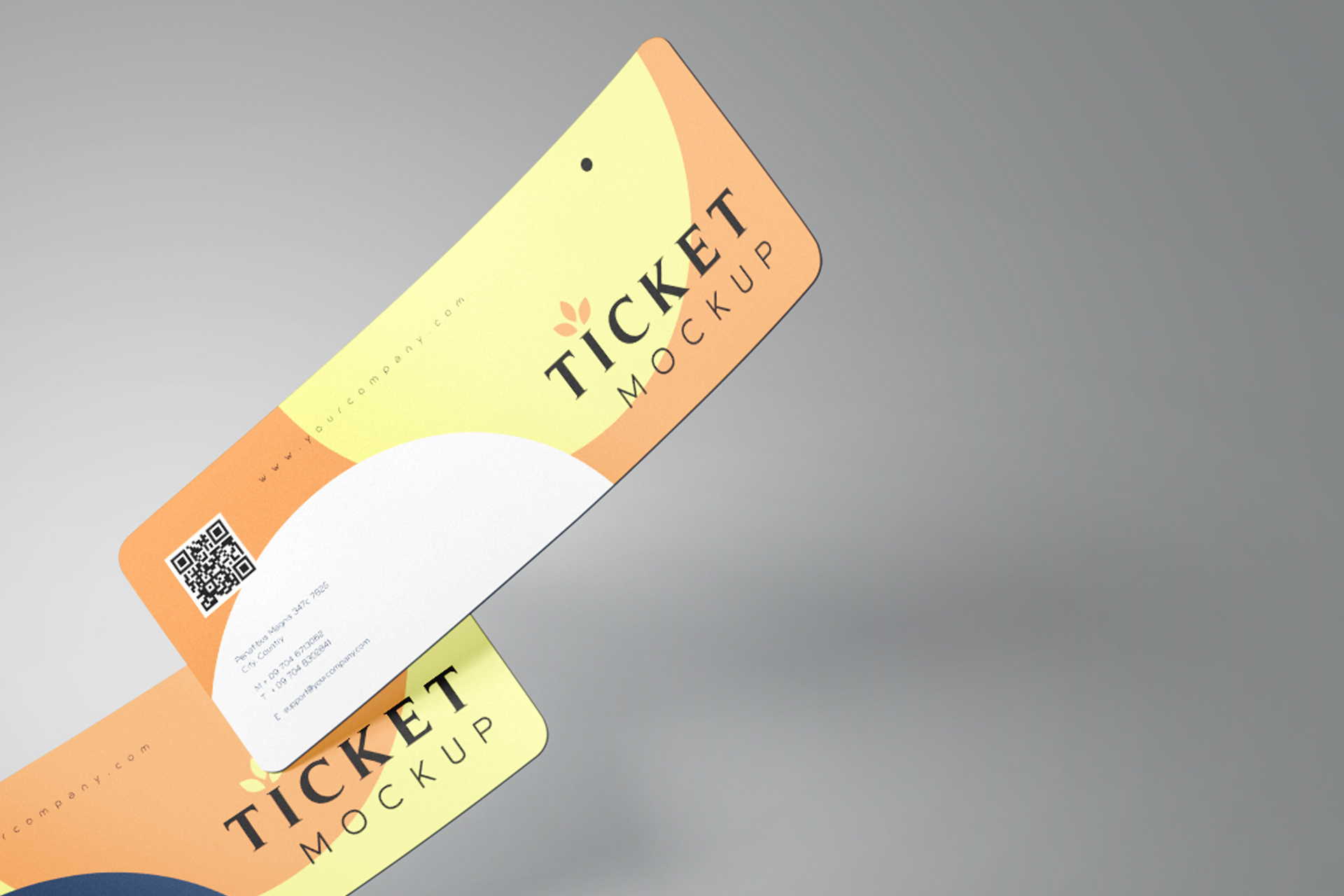 admission ticket mockup