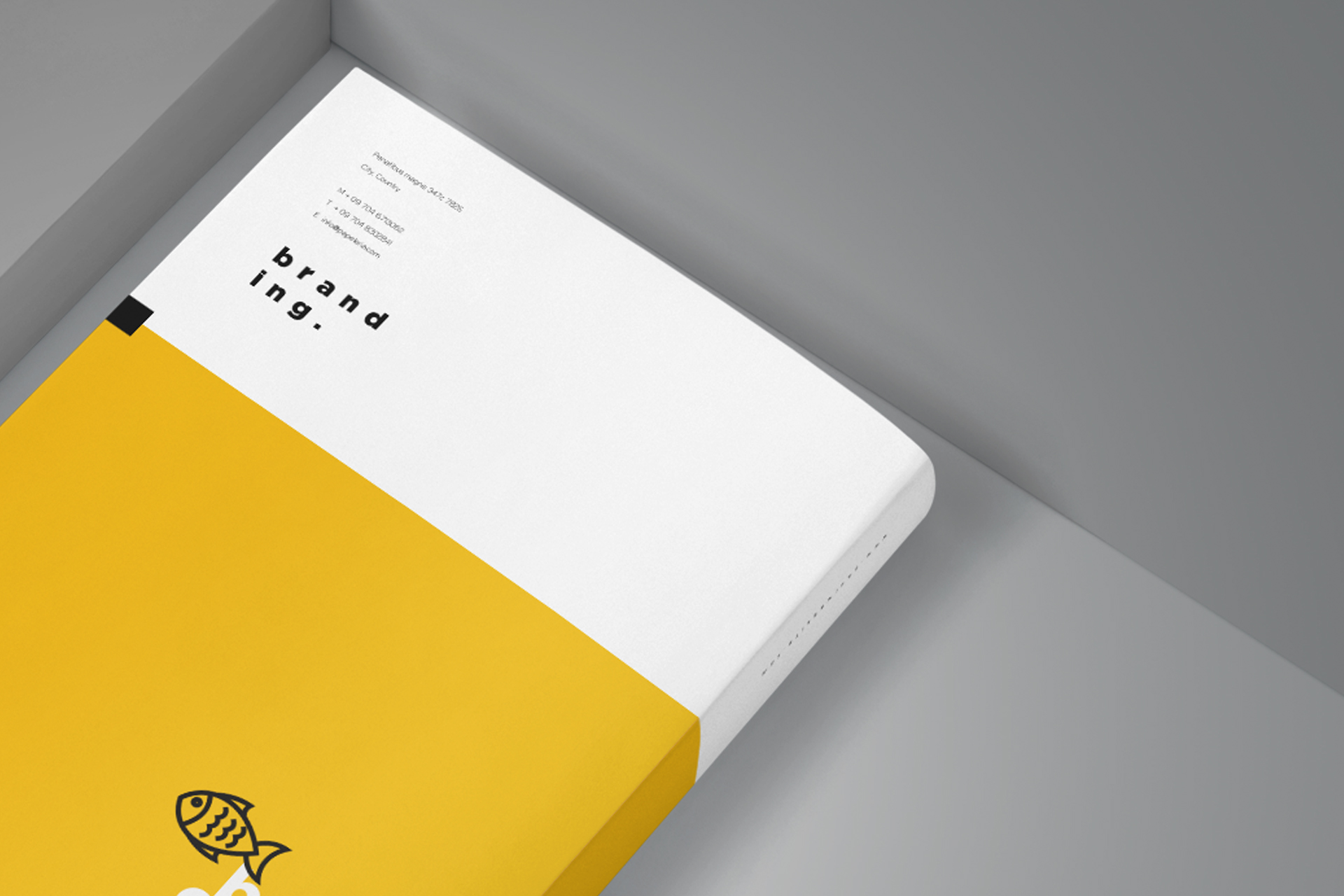 closed book mockup