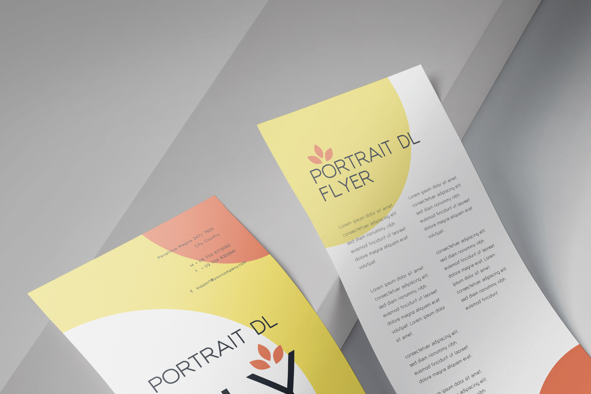 advertising material mock-up