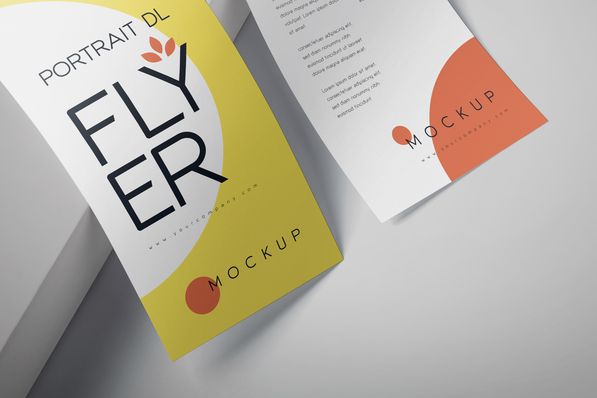 advertising material mock-up