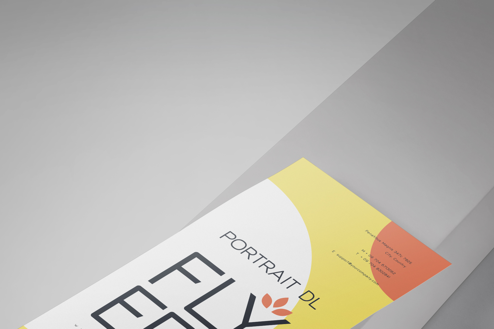 advertising material template