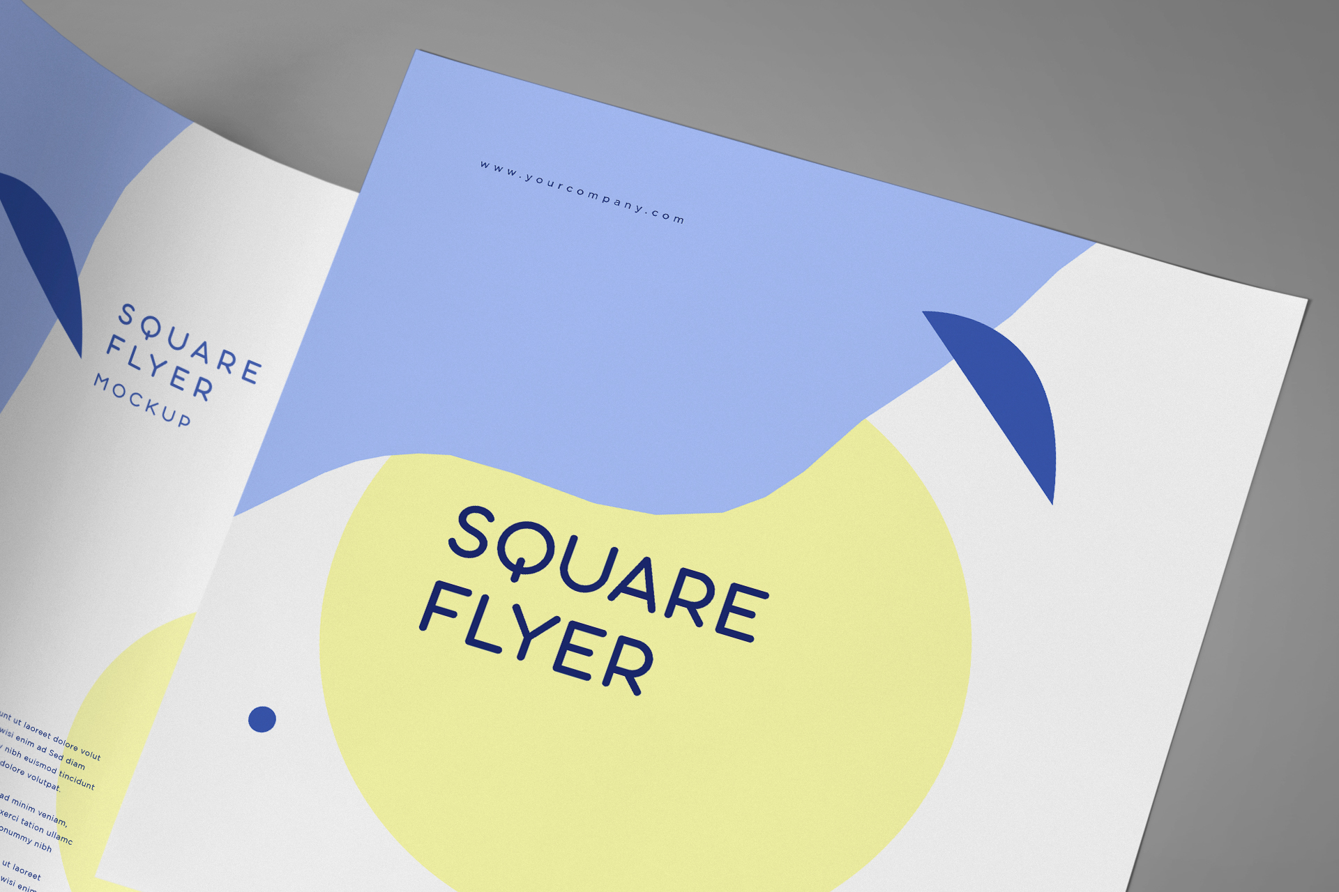 advertising flyer mockup