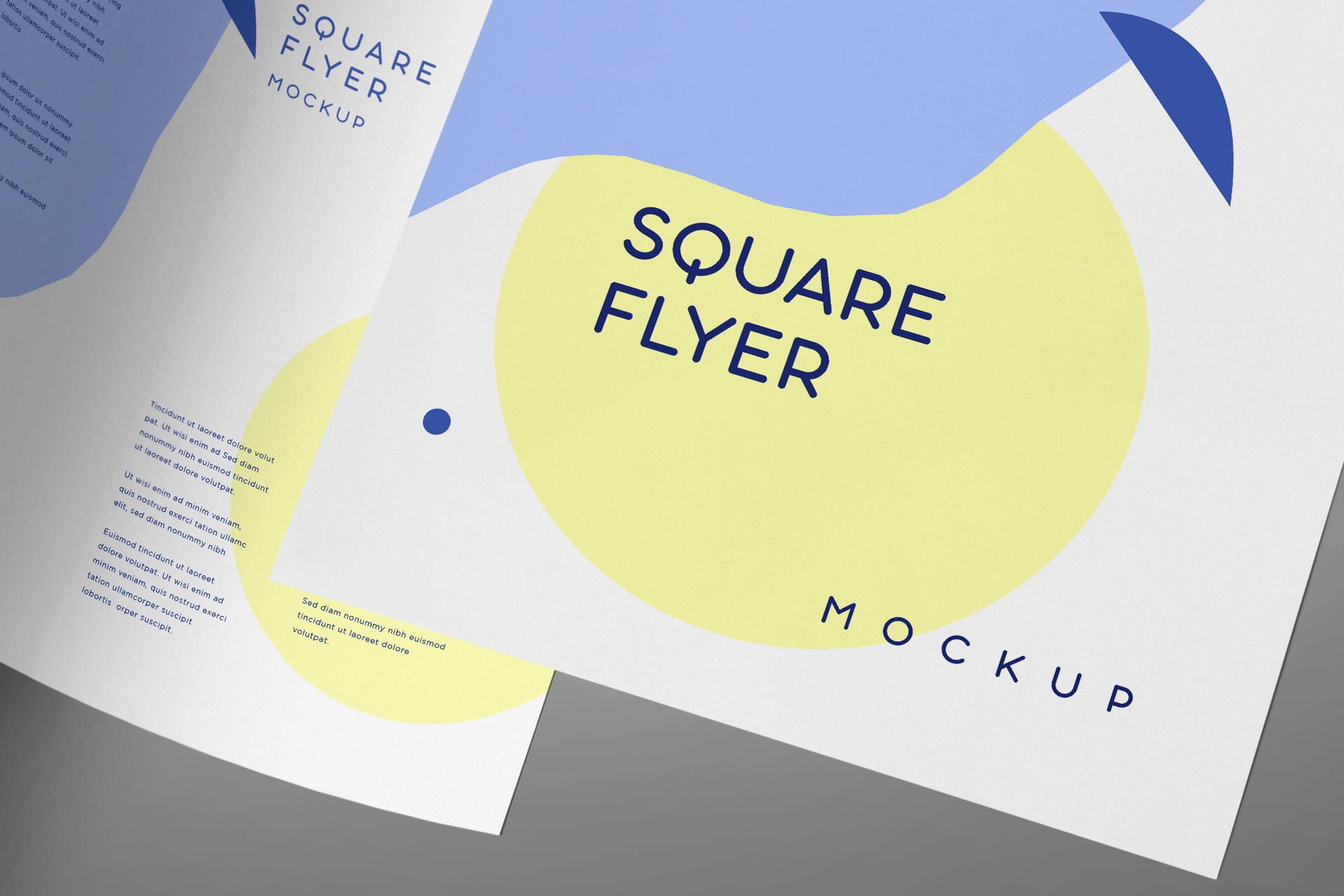 advertising flyer mockup