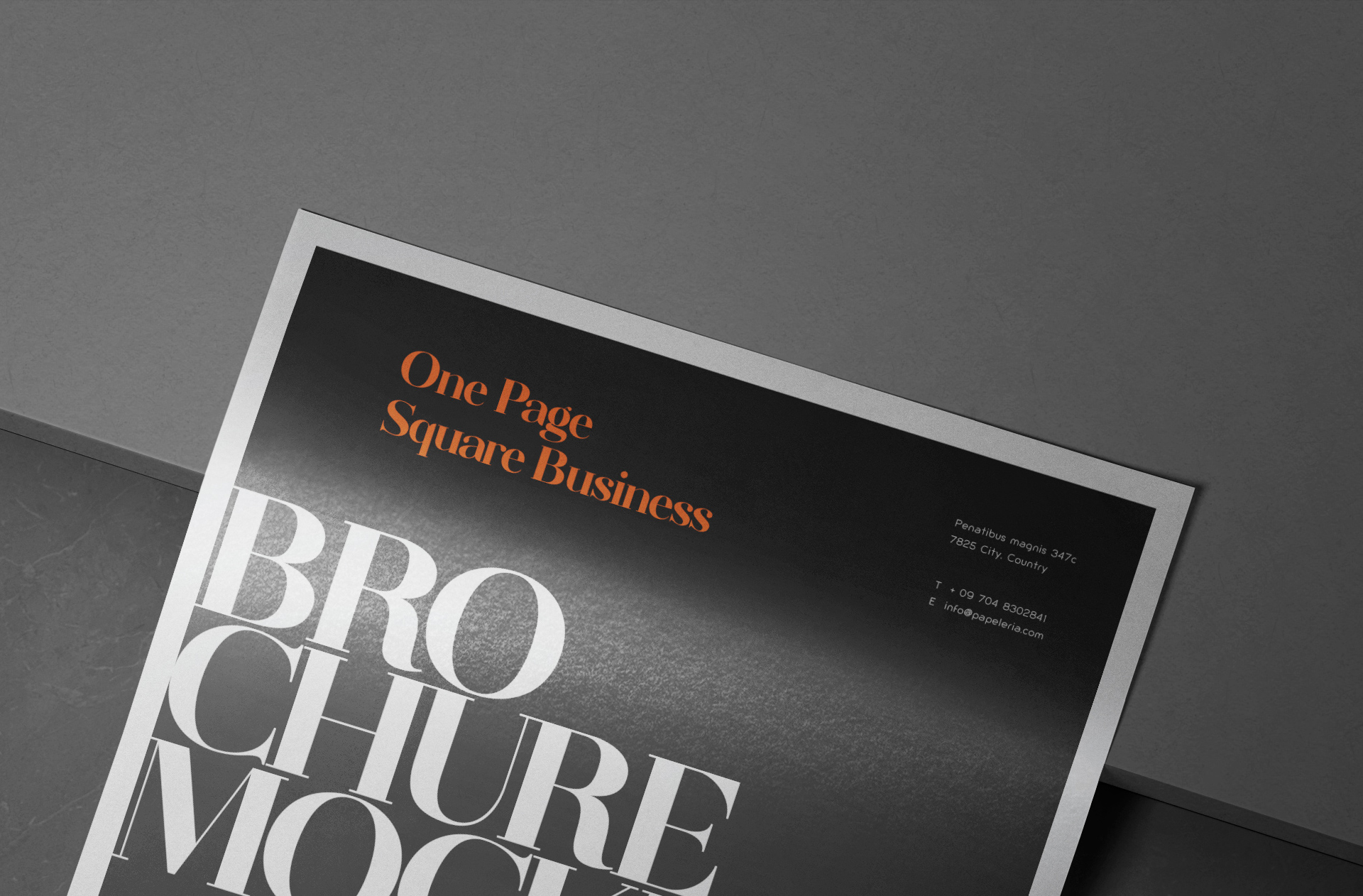 advertising mock-up