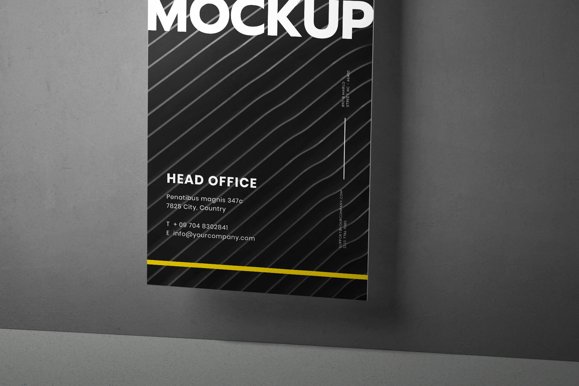 advertising flyer mock-up
