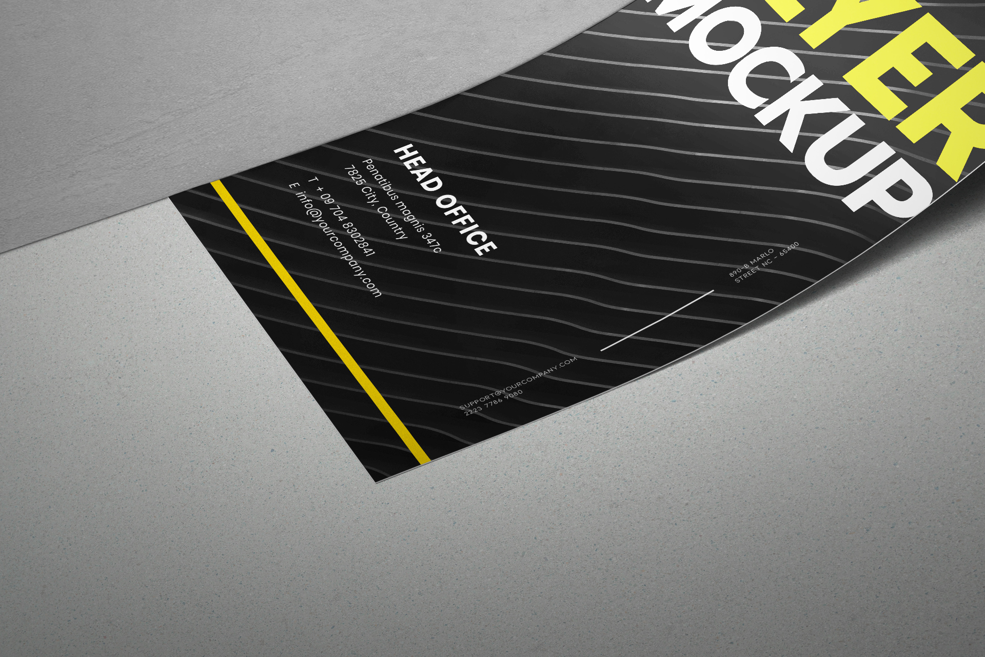 advertising material template