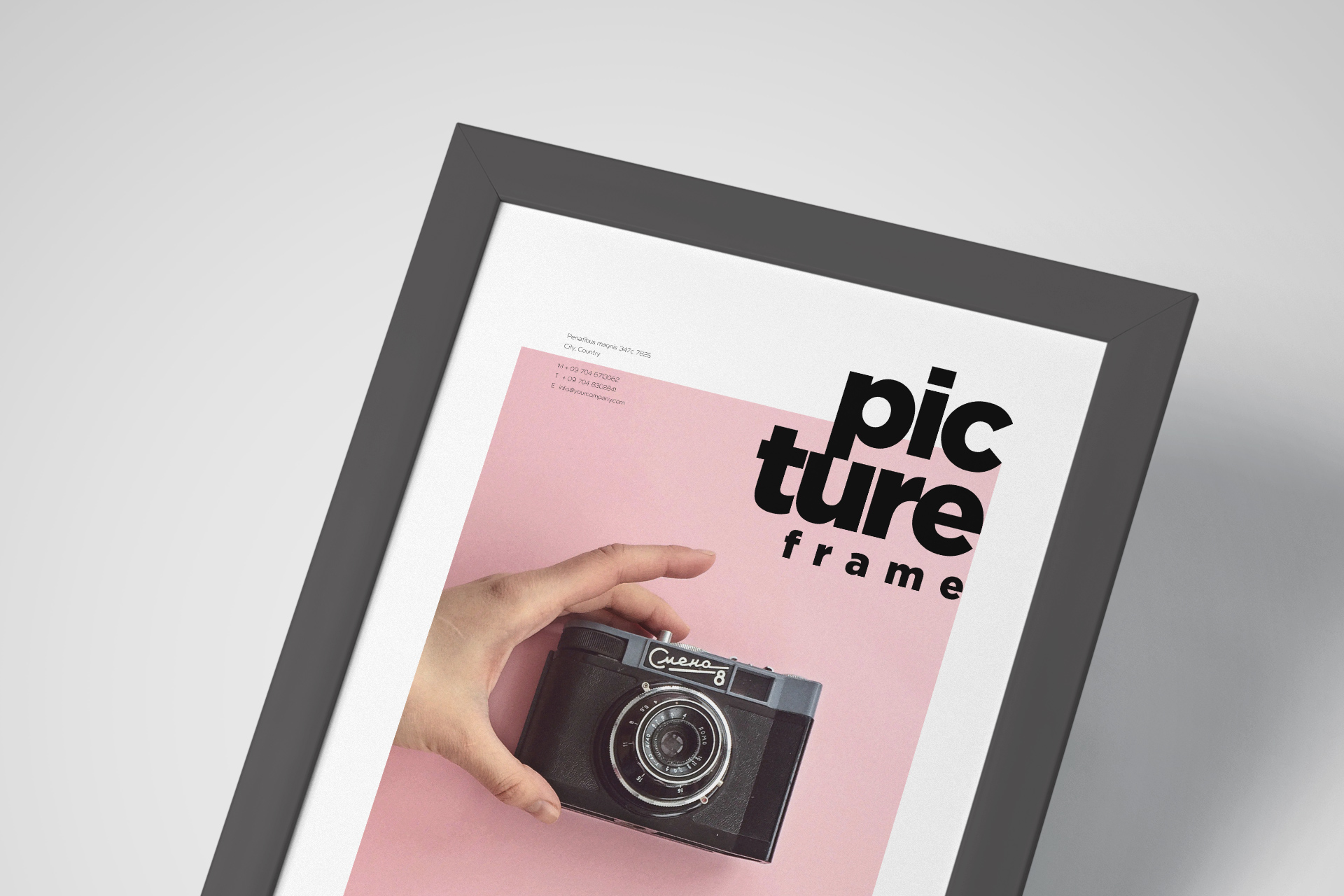 A4 frame mockup
