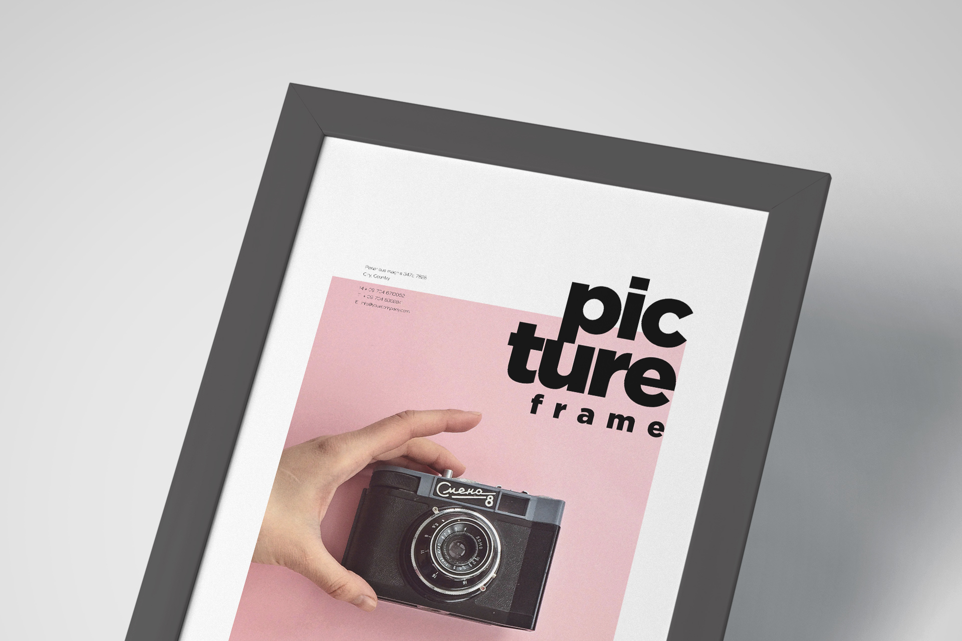 a4 frame mock-up