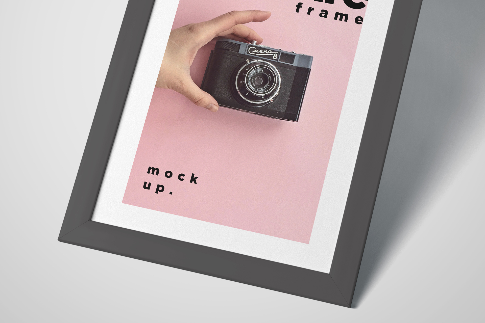 a4 frame mock-up