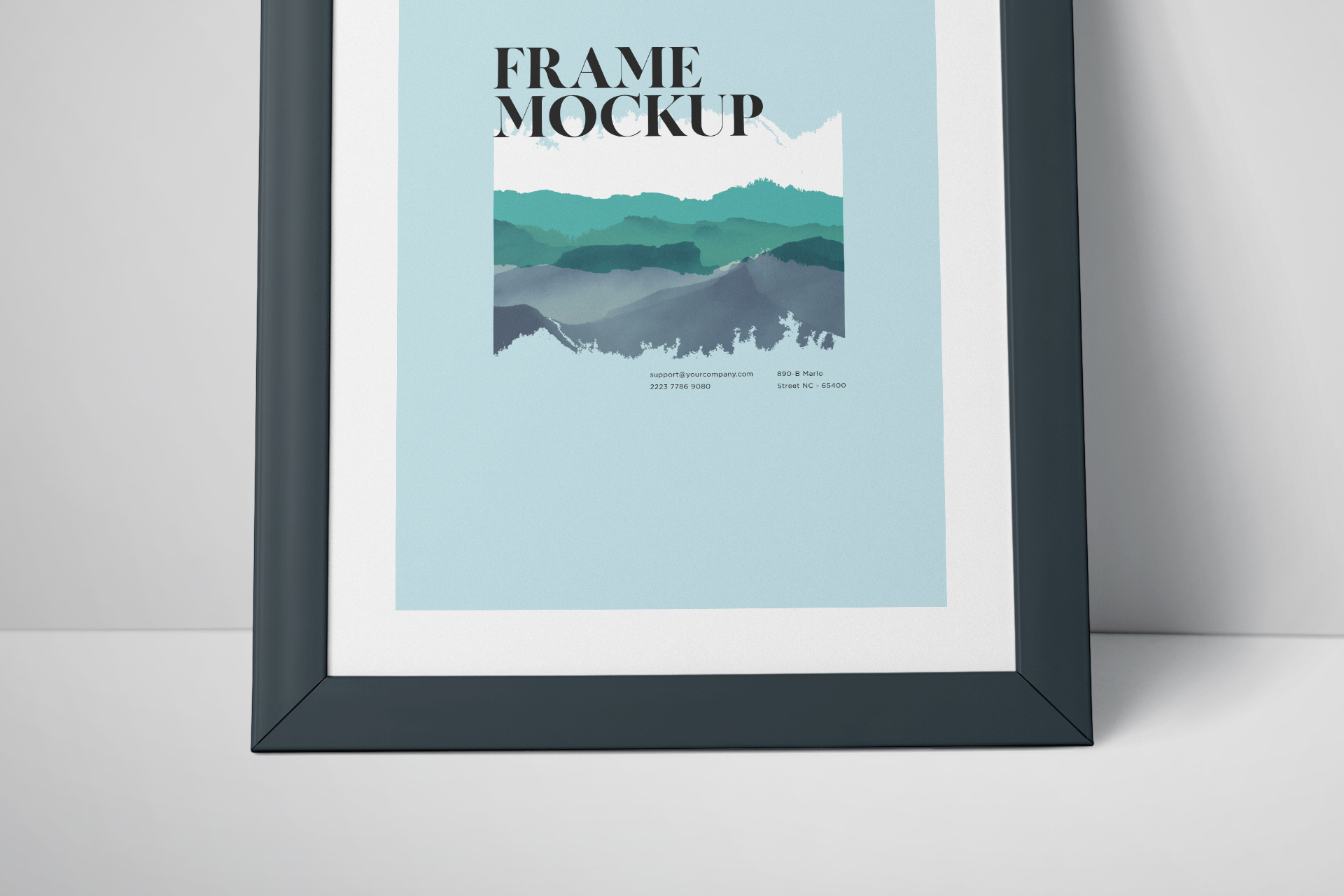 artwork display mock-up