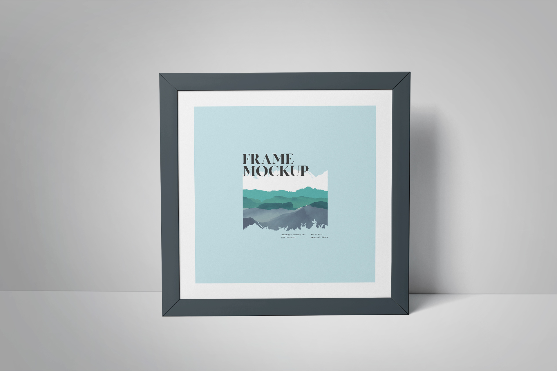 Modern Frame Mock-Up for Art & Branding