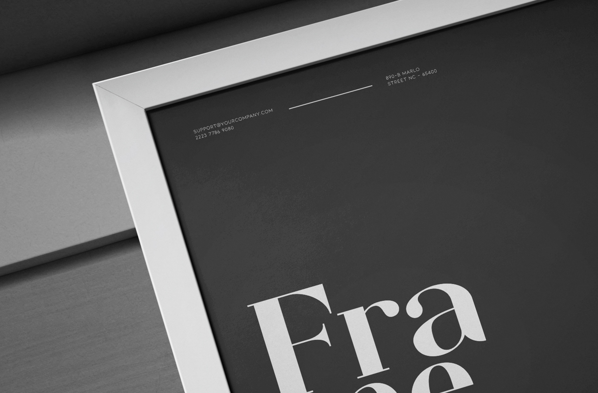 advertising frame