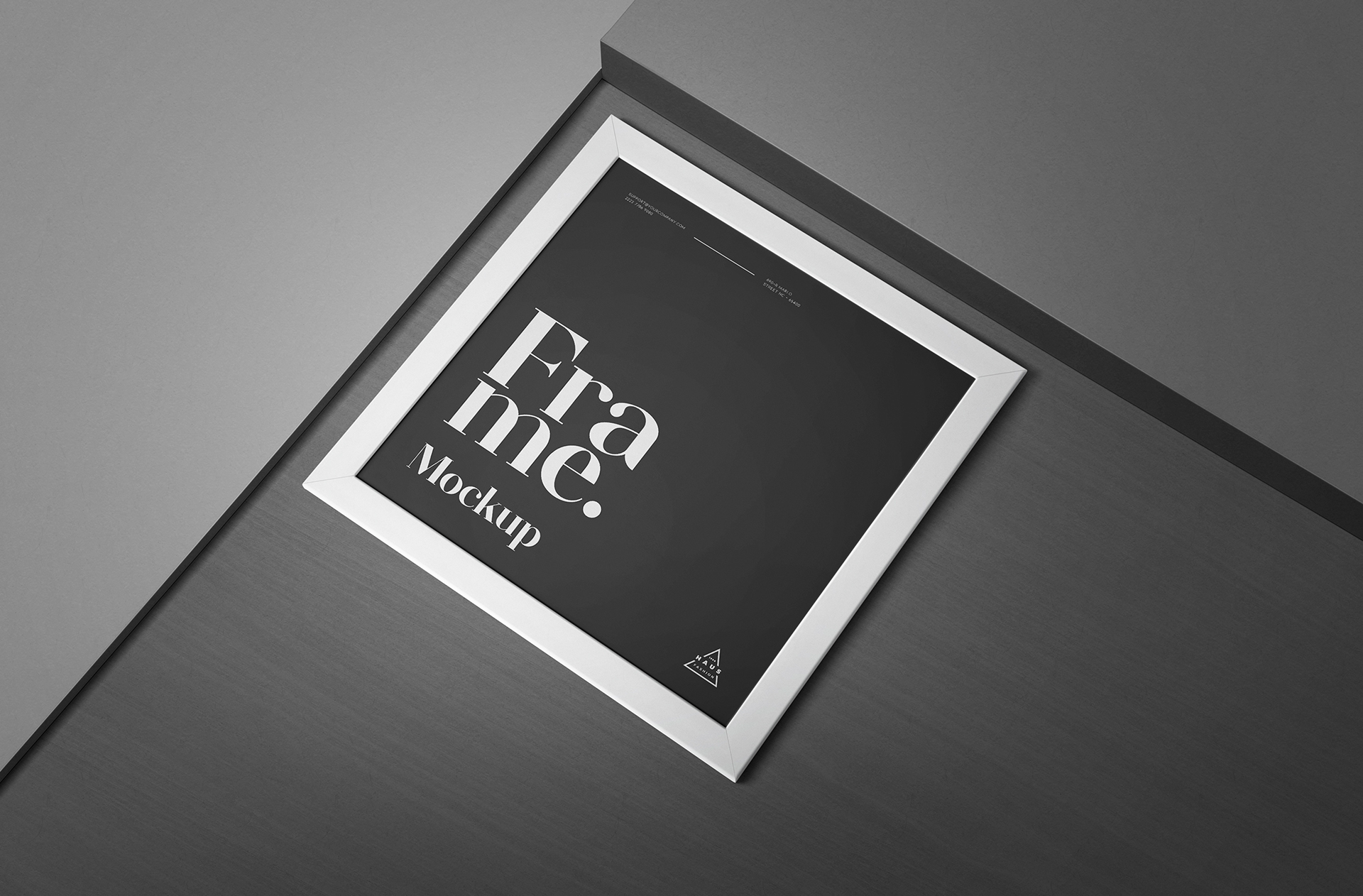 Stylish A4 Frame Mockup for Artwork & Advertising
