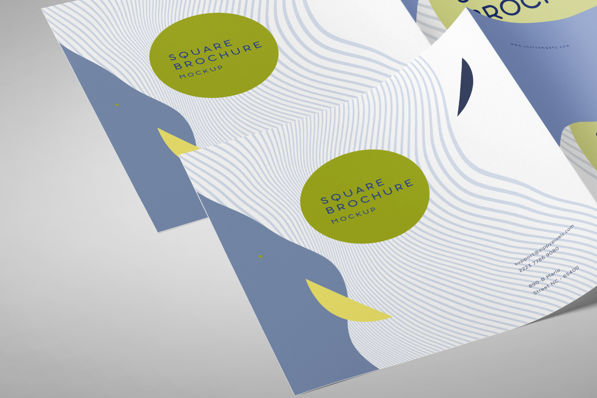customizable square brochure